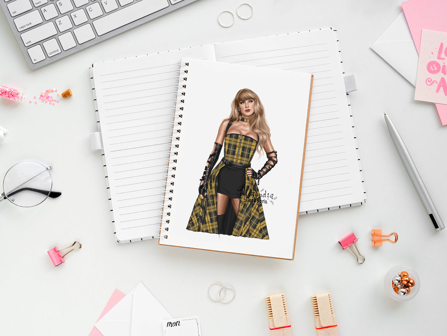 Taylor Swift Illustration Fashion Art Watercolor Painting Hand Drawing Png File Printable Art Clipart Stickers