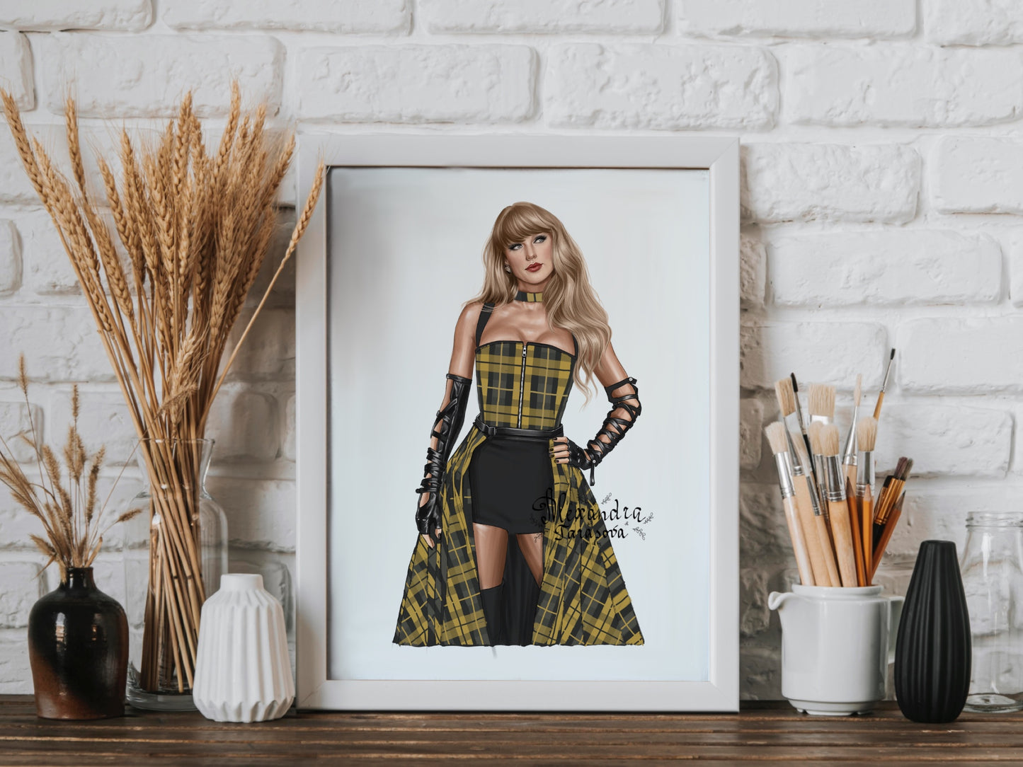 Taylor Swift Illustration Fashion Art Watercolor Painting Hand Drawing Png File Printable Art Clipart Stickers