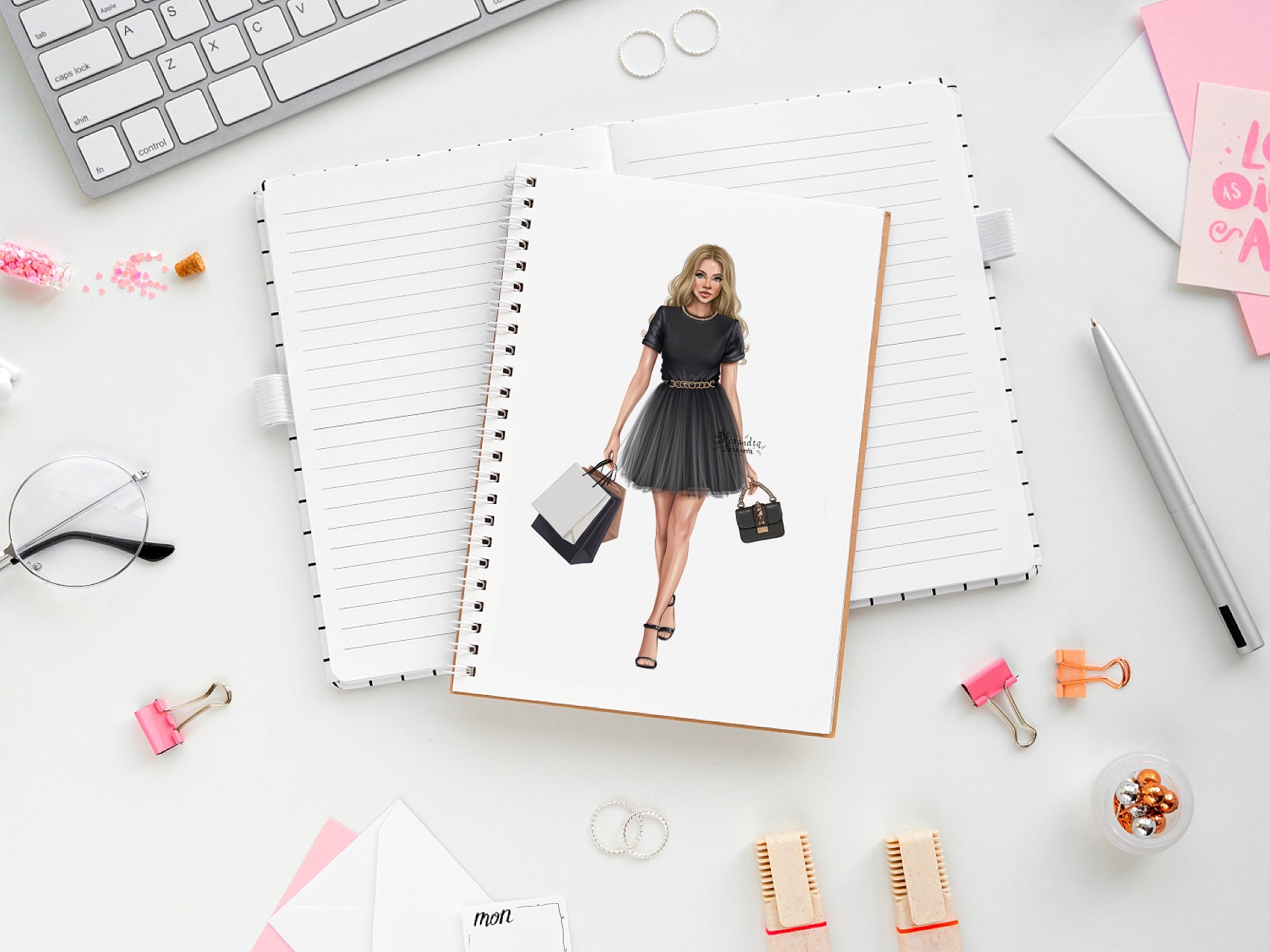 Boss Lady Clipart Girl boss Clipart Black Woman Clipart Fashion Clipart Girl Black Girl Clipart Black Women Clipart Planner Stickers