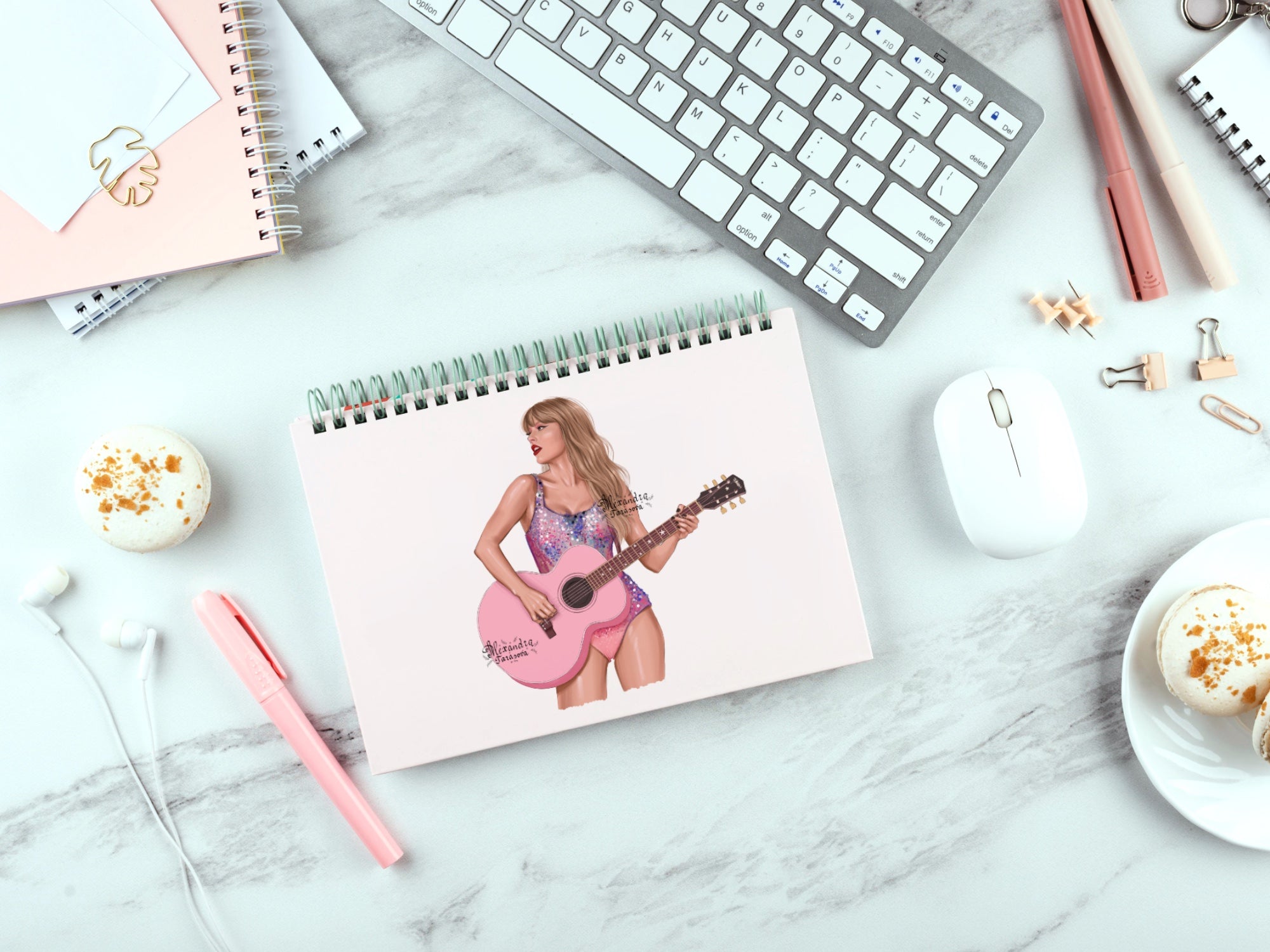 Taylor Swift Illustration Eras Tour Printable Art Digital Download Png File