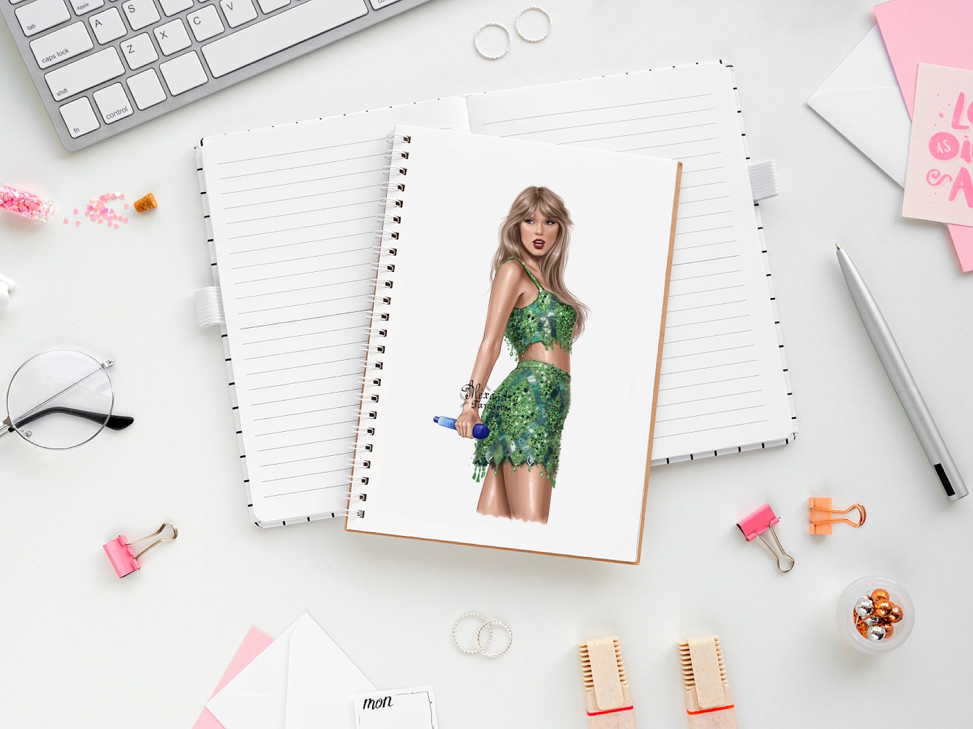 Taylor Swift Eras Tour Illustration Digital Download Printable Art Png File