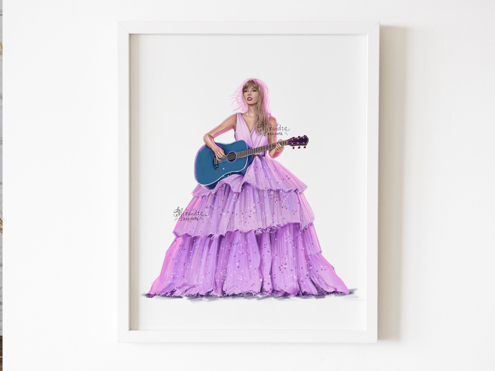 Taylor Swift Illustration Eras Tour Digital Download Png File Hand Drawing