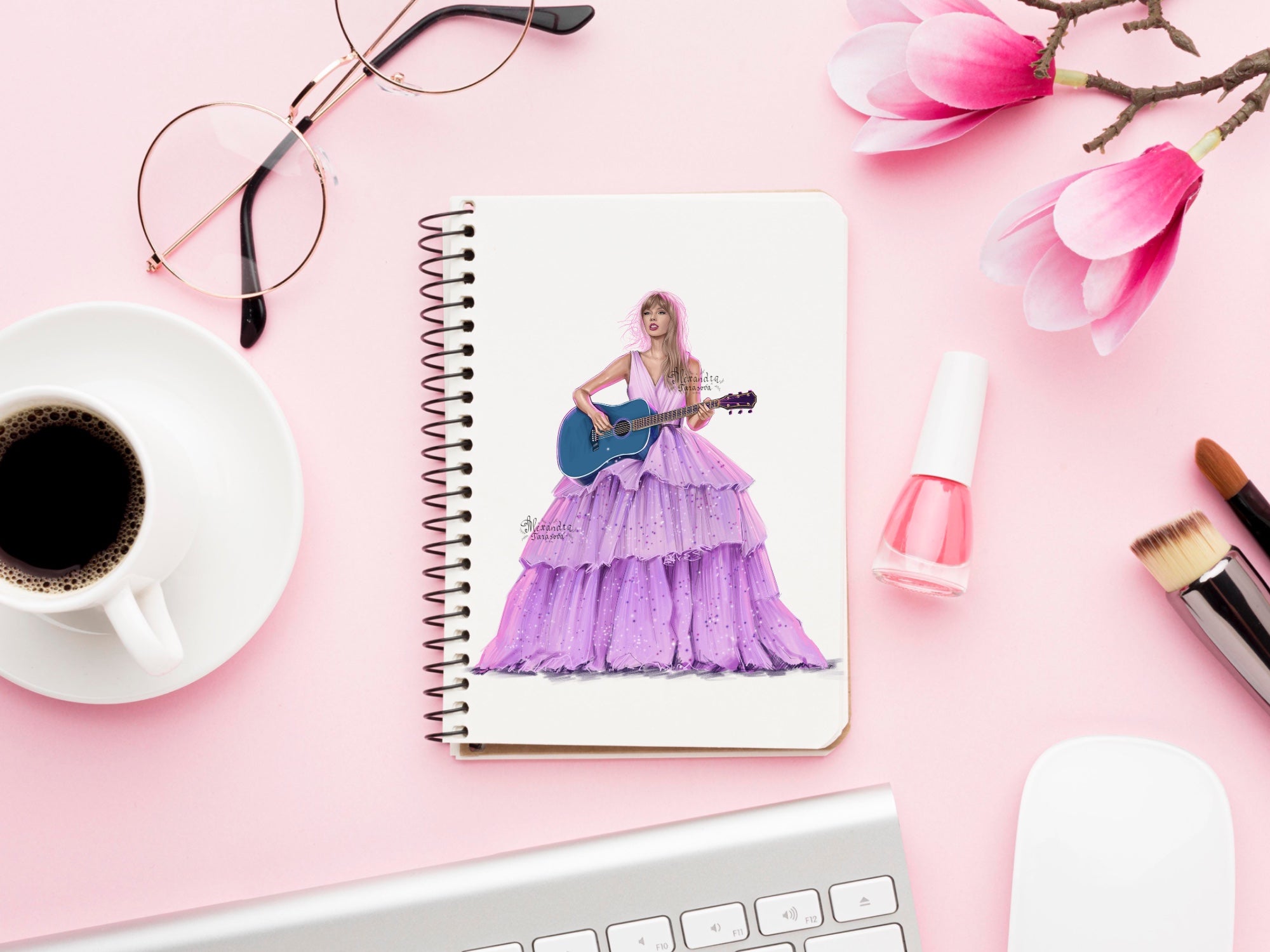 Taylor Swift Illustration Eras Tour Digital Download Png File Hand Drawing
