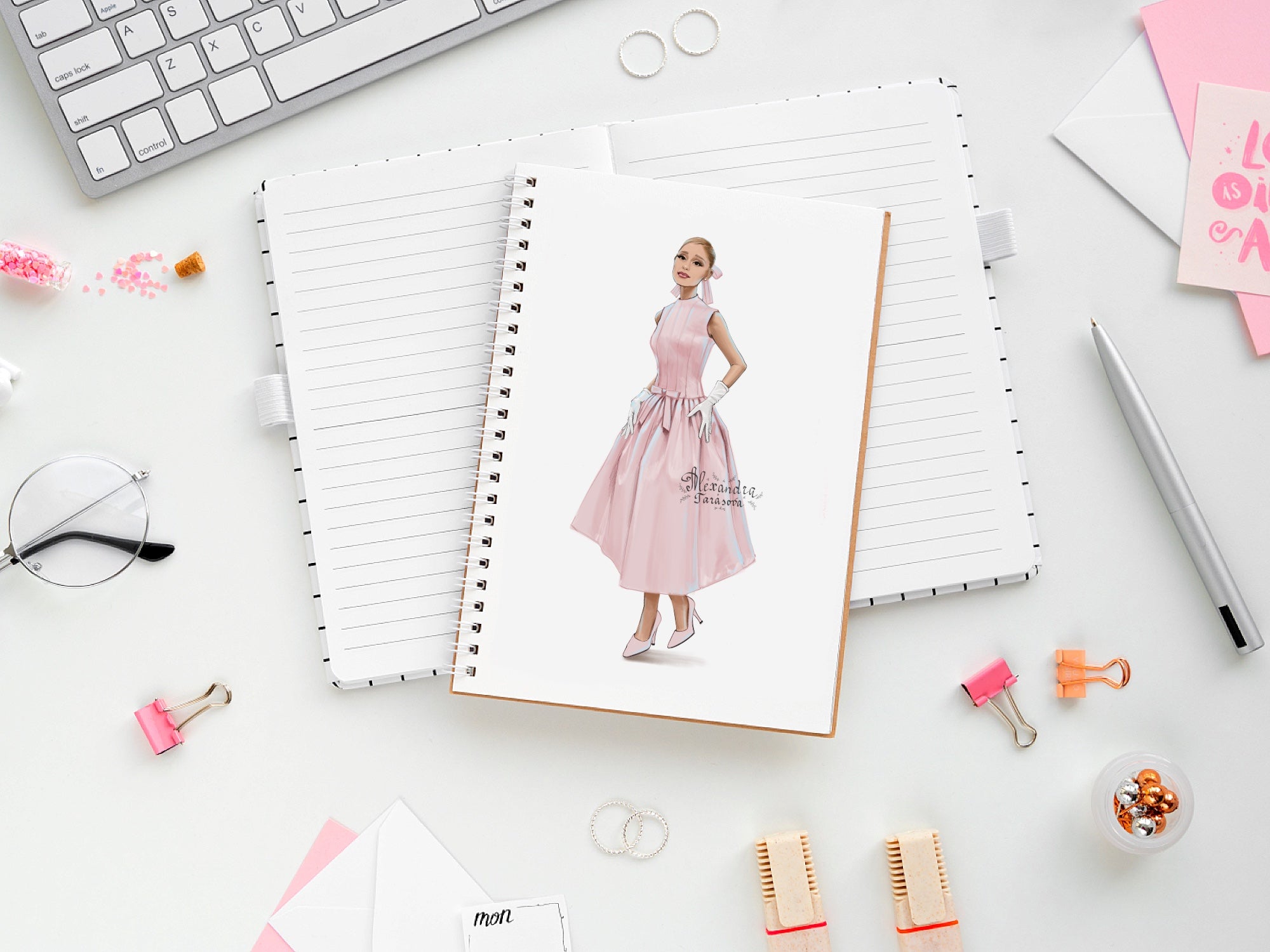 Ariana Grande Illustration Digital Download Png File Printable Art