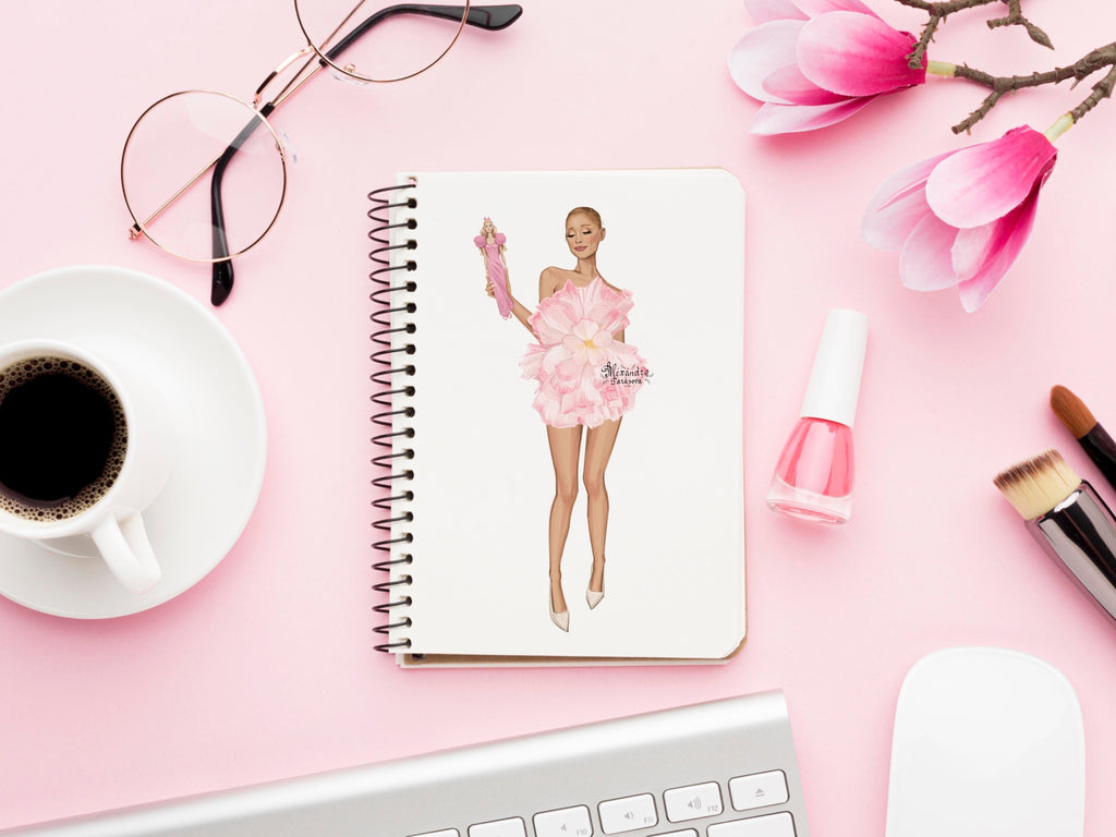 Ariana Grande Illustration Fashion Illustration Printable Art Doll Clipart Digital Download Png File