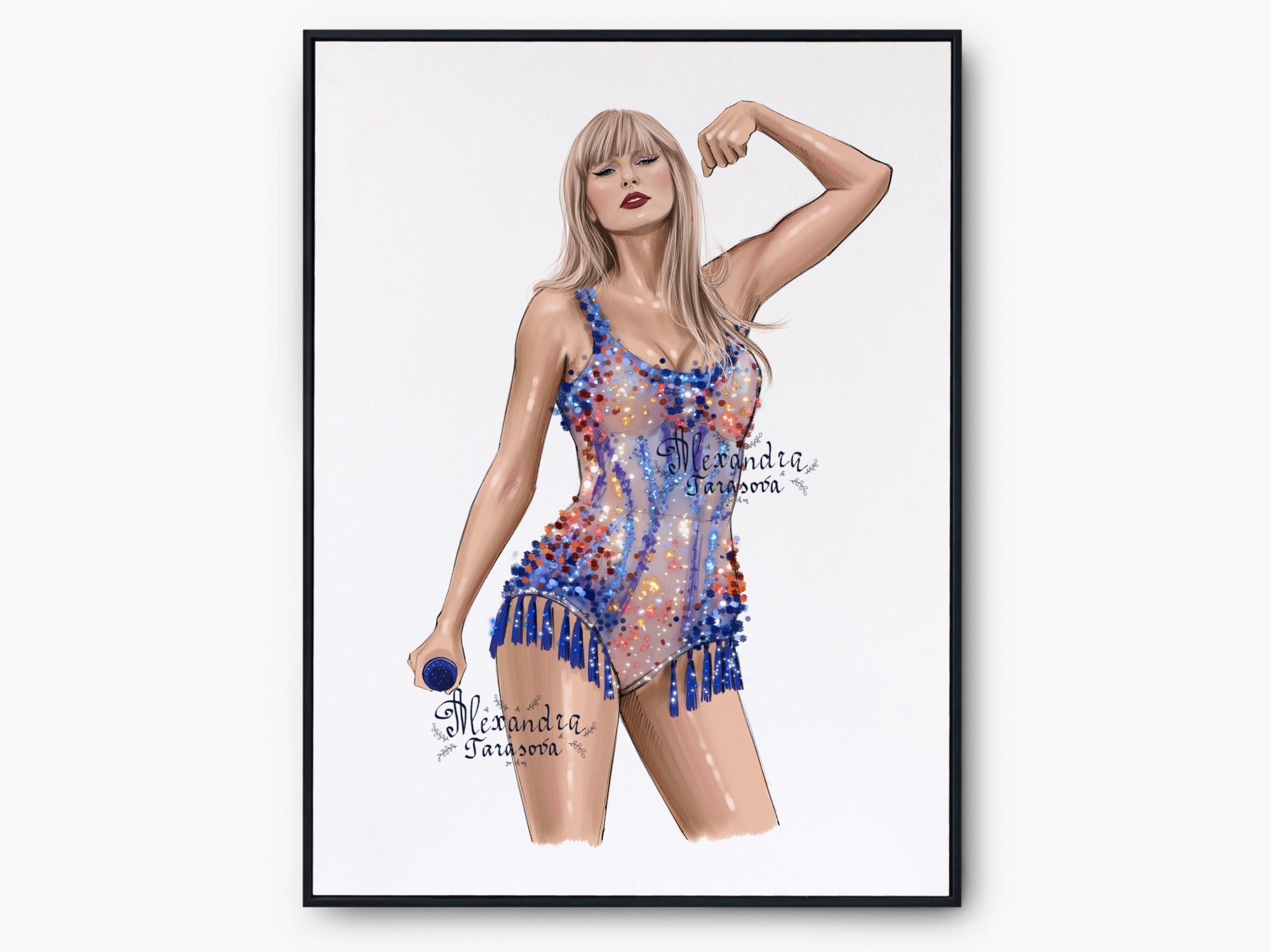 Taylor Swift Illustration Fashion Art Watercolor Painting Hand Drawing Png File Printable Art Clipart Stickers