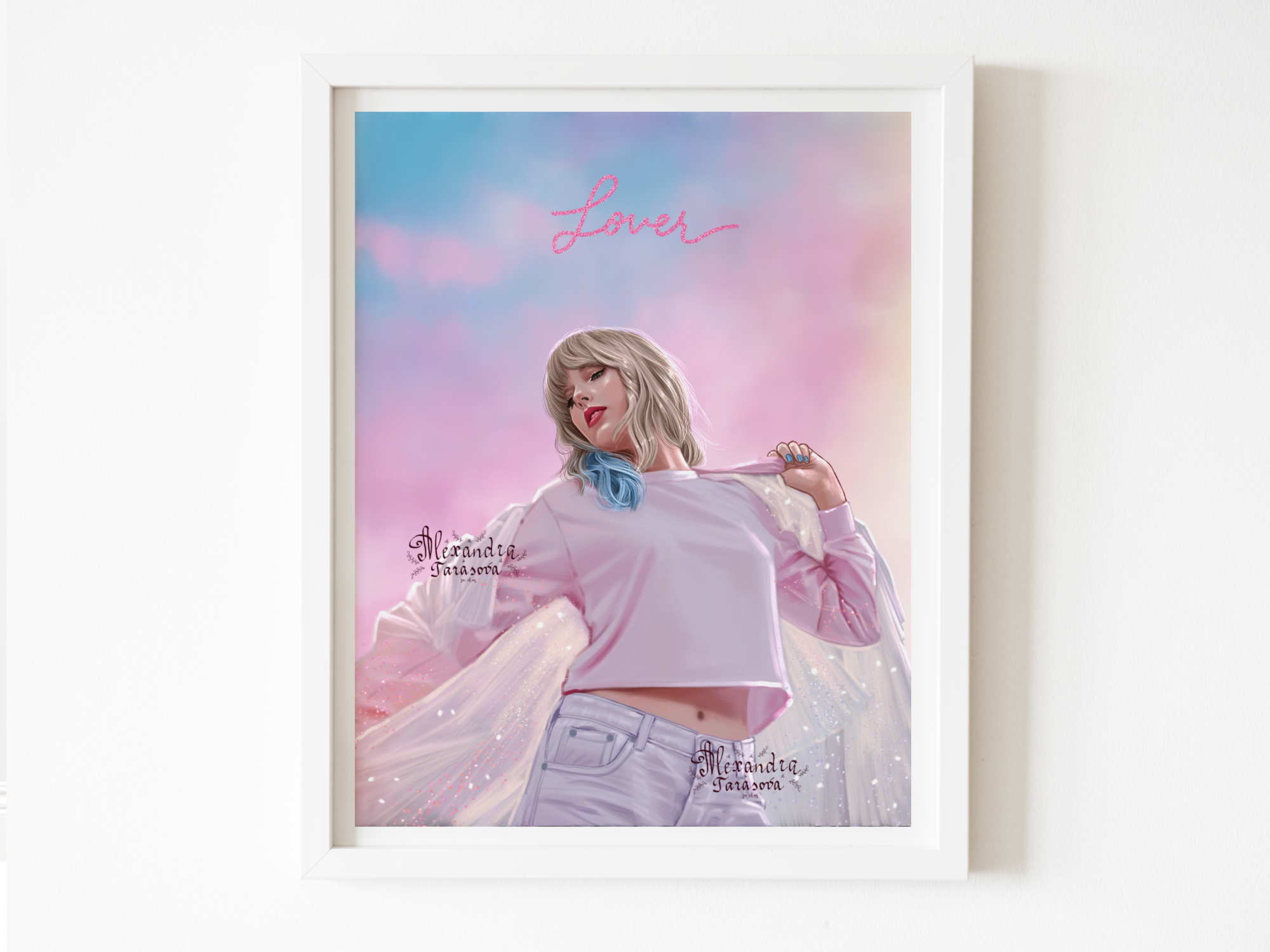Taylor Swift Lover Illustration Digital Download