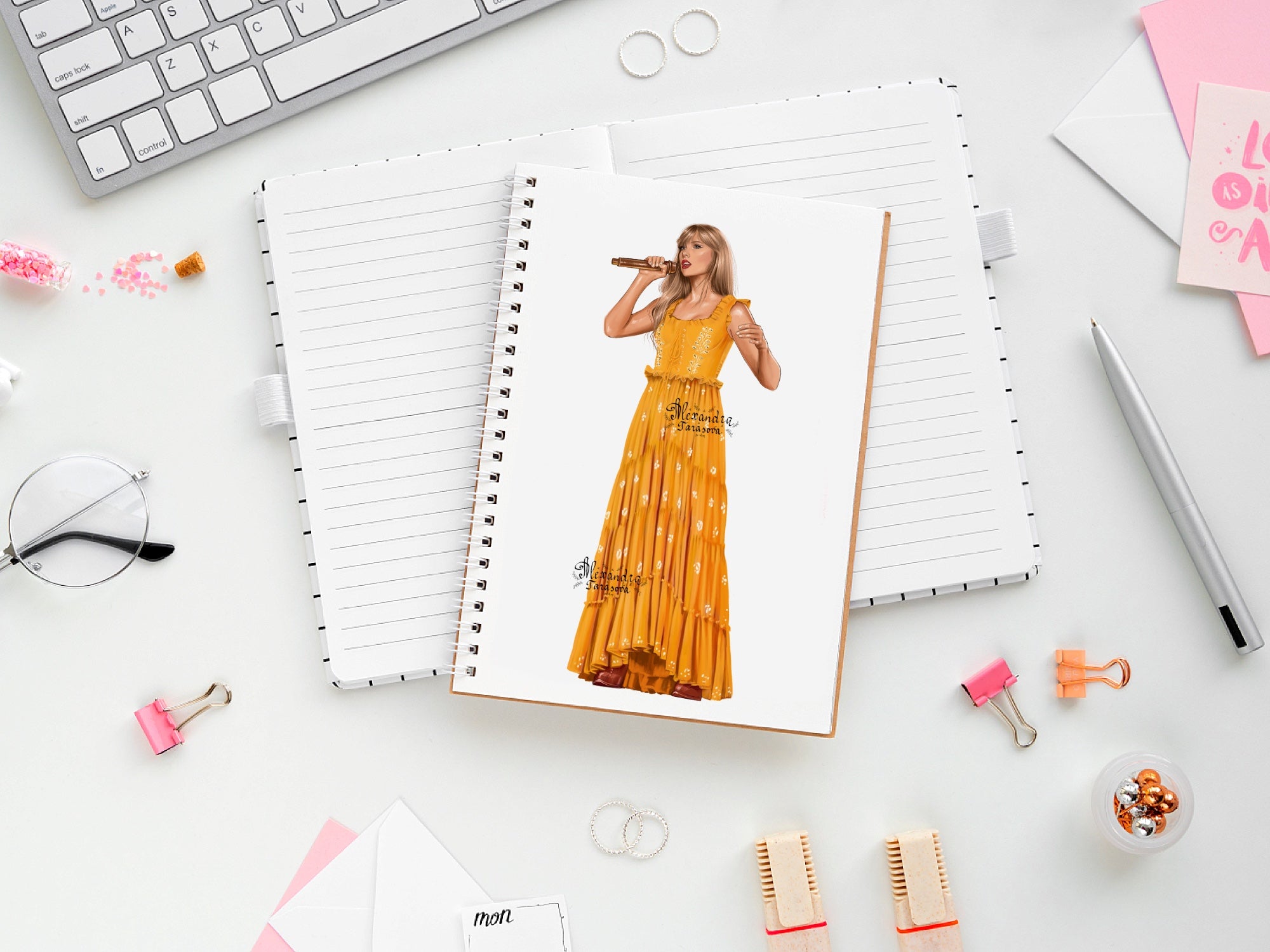 Taylor Swift Eras Tour Illustration Digital Download Printable Art Png File