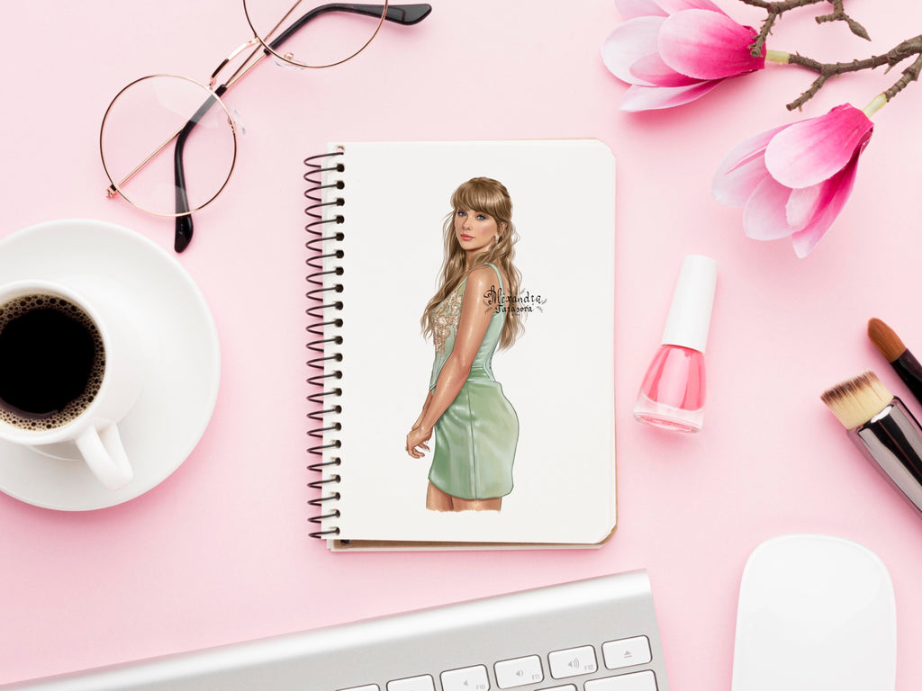 Swift Fashion Illustration | Hand-Drawn Pop Icon Art (Digital Download)