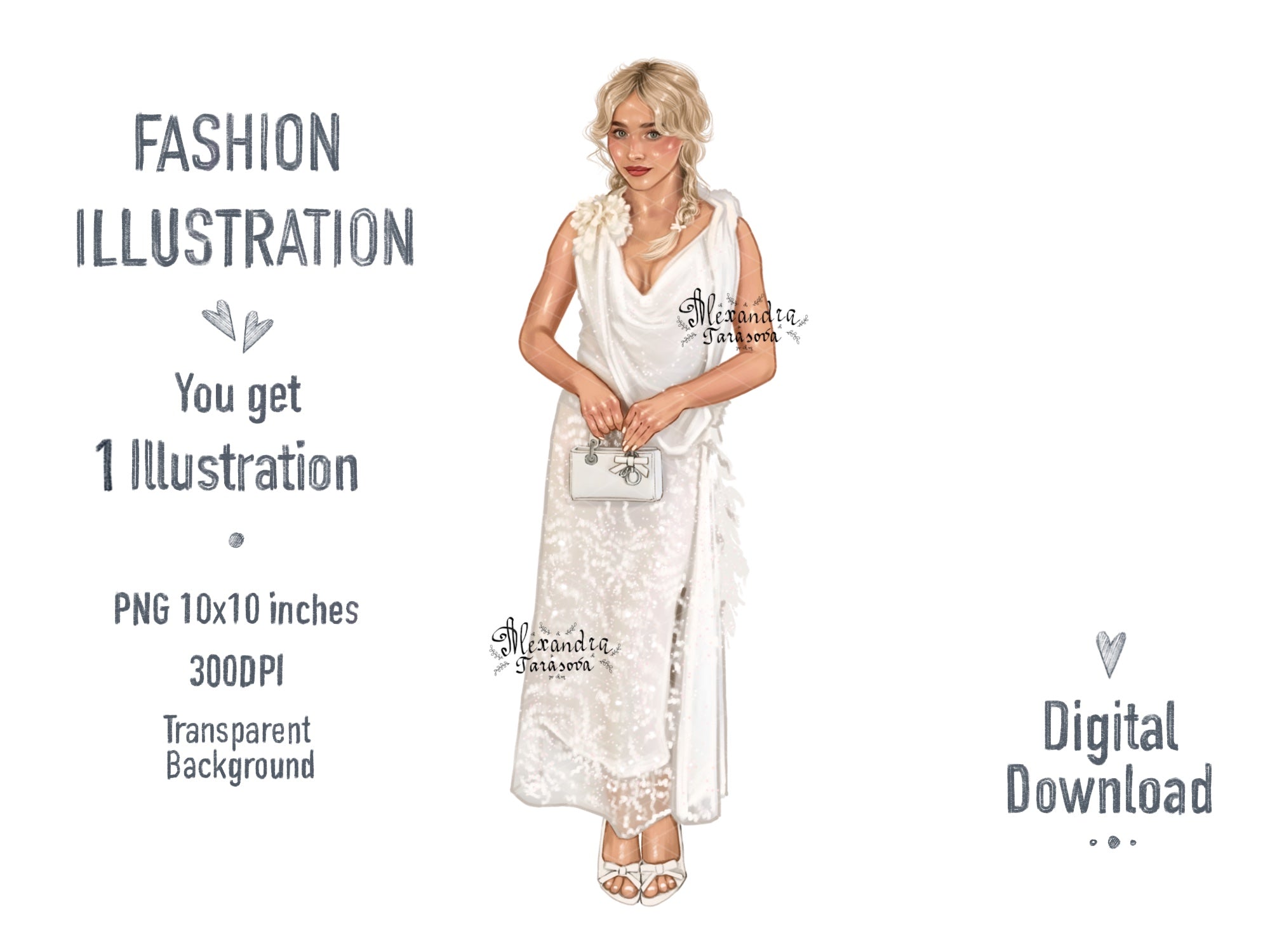 Sabrina Carpenter Fashion Illustration Dior Digital Download