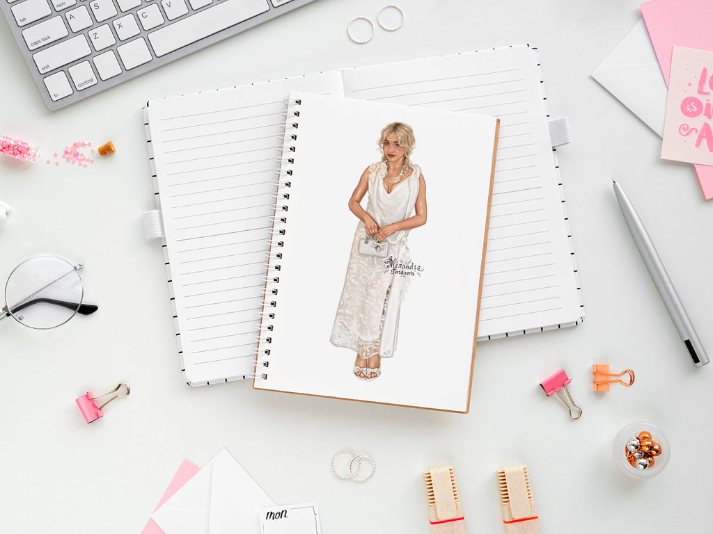 Sabrina Carpenter Fashion Illustration Dior Digital Download