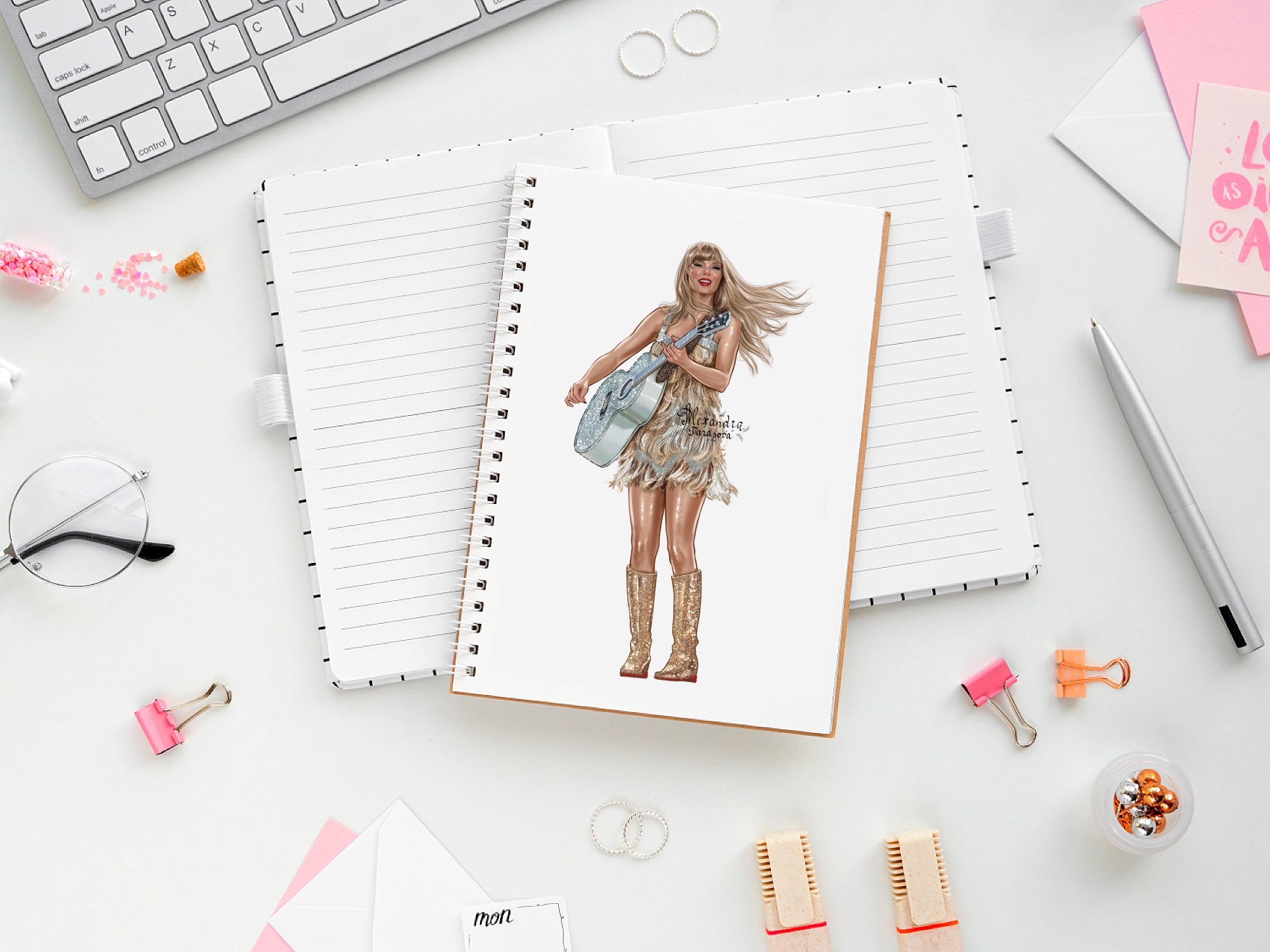 Taylor Swift Eras Tour Illustration