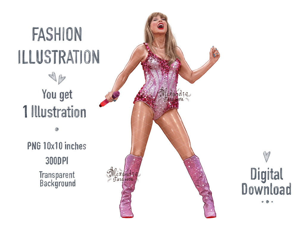 Taylor Swift Illustration Lover
