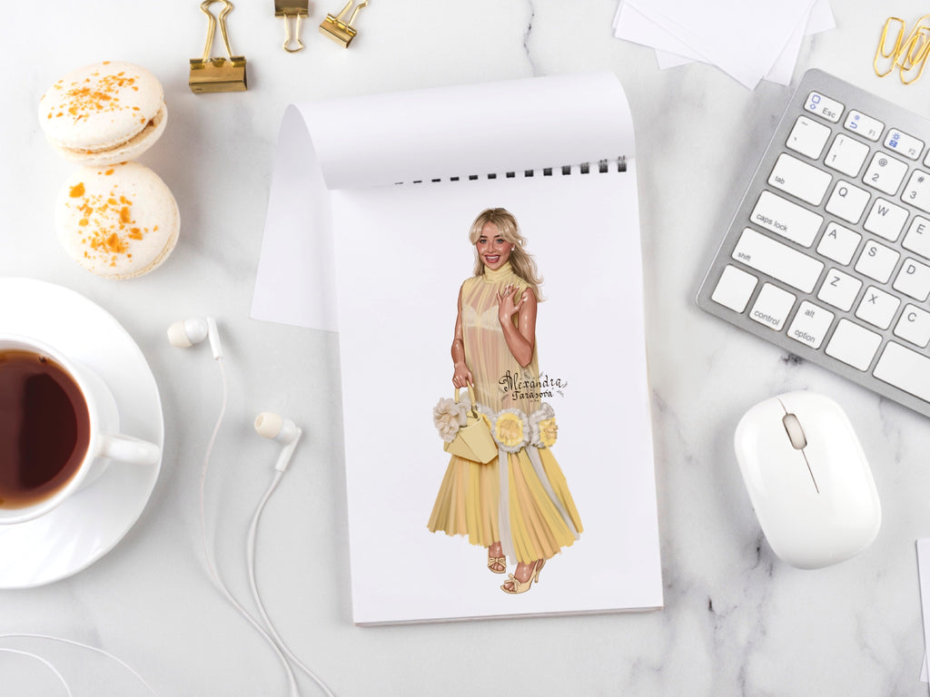 Sabrina Carpenter Dior Illustration Digital Download