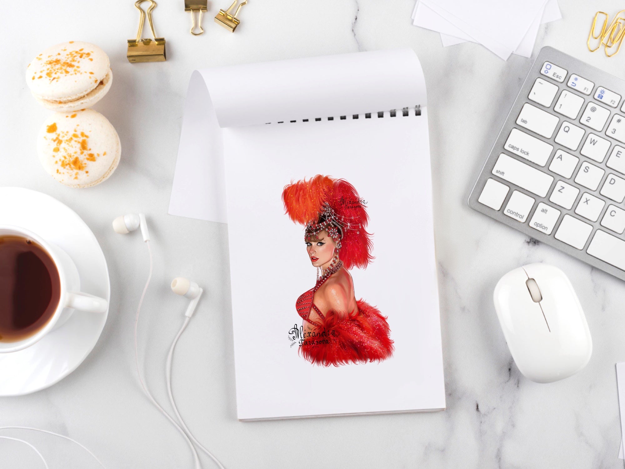 Taylor Swift Illustration Fashion Art Watercolor Painting Hand Drawing Png File Printable Art Clipart Stickers