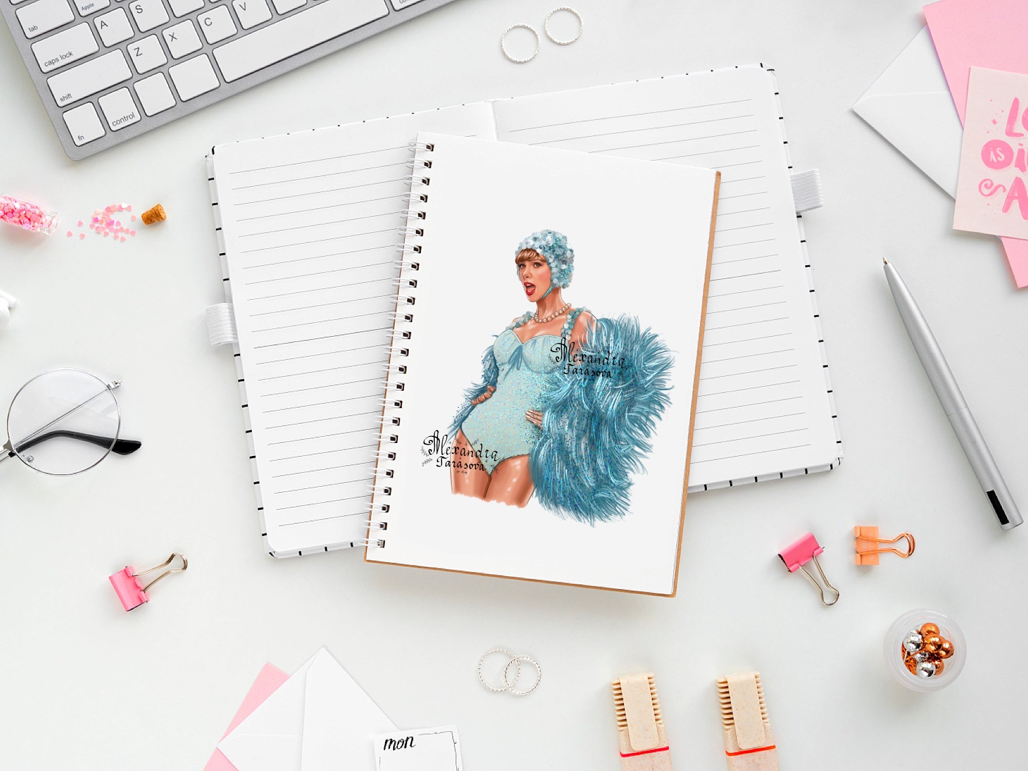 Taylor Swift Illustration Digital Download Printable Art Eras Tour Hand Drawn Illustration