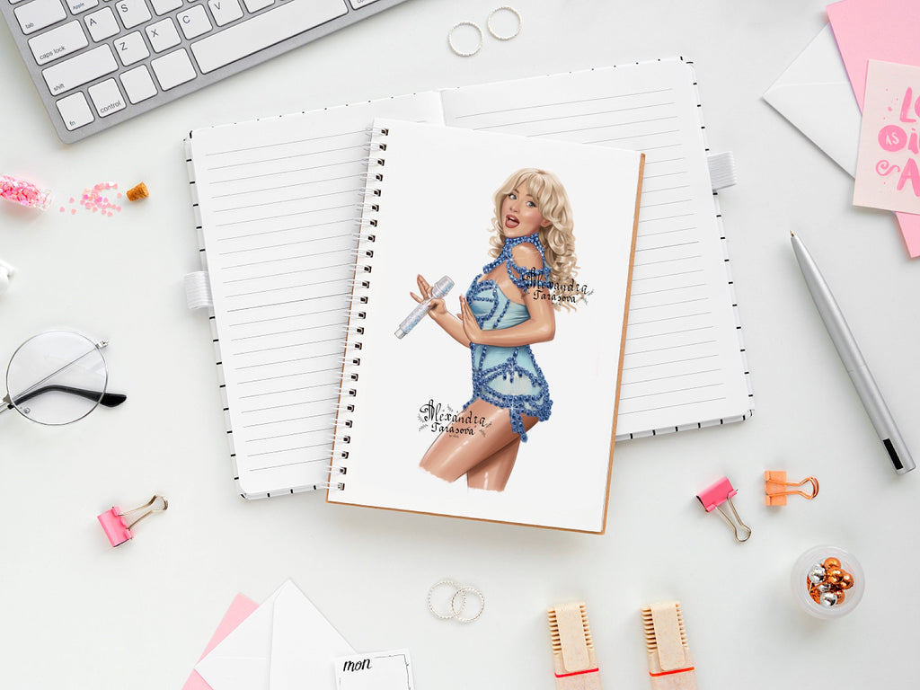 Sabrina Carpenter Inspired Fashion Illustration | Printable Wall Art | Digital Download | Pop Icon Art | Hand Drawn Illustration