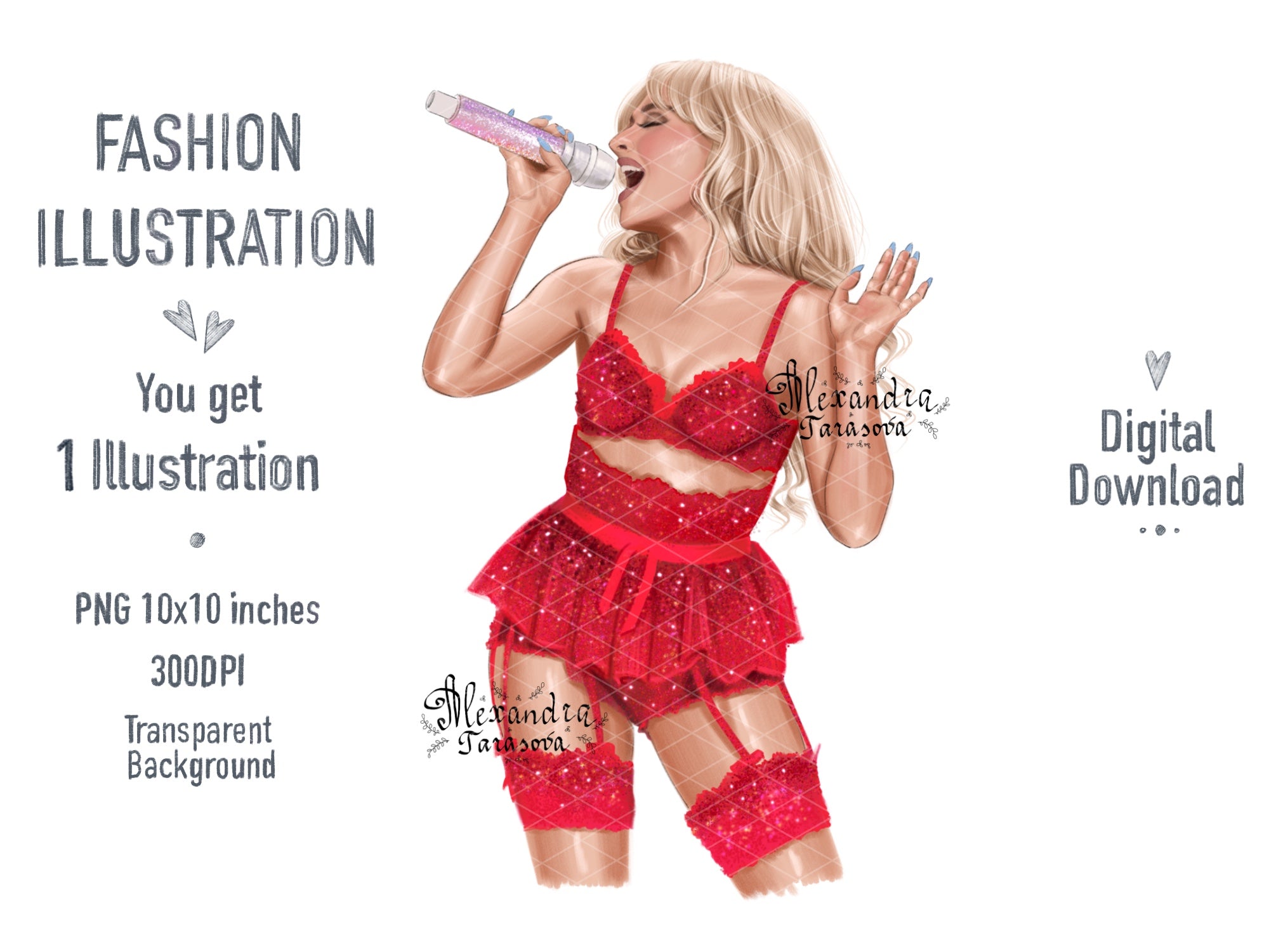 Sabrina Carpenter Inspired Fashion Illustration | Printable Wall Art | Digital Download | Pop Icon Art | Hand Drawn Illustration