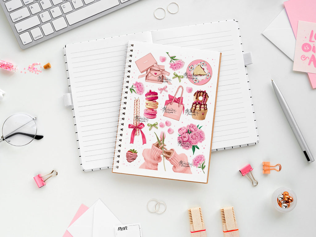 Pink Accessories Girly Det Printable Wall Art Digital Download Fashion