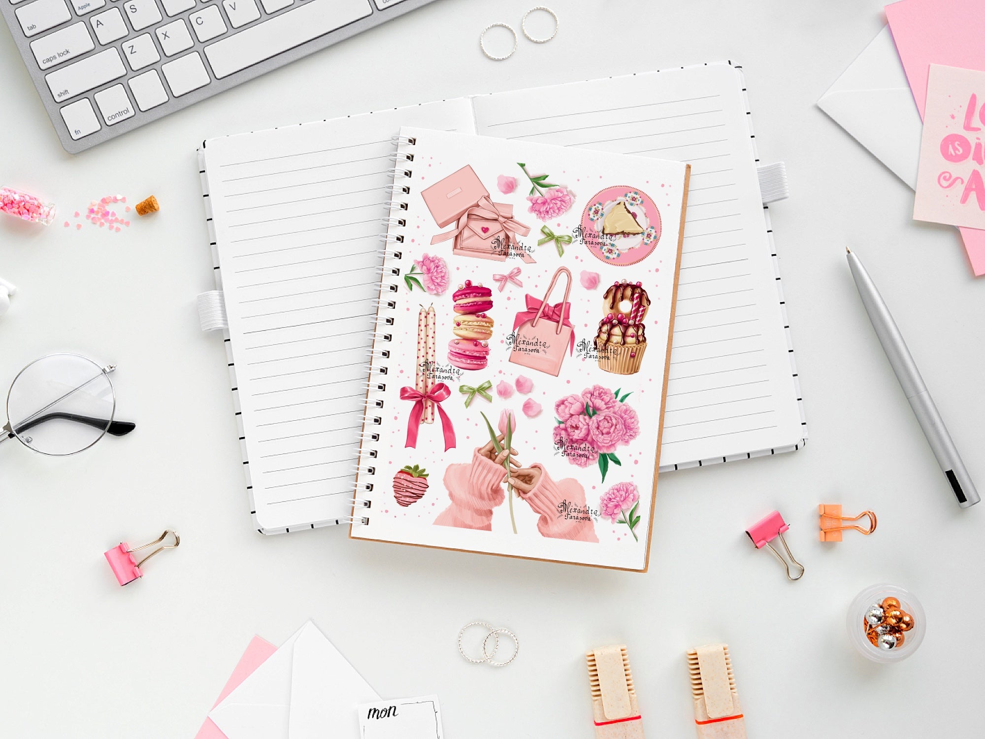 Pink Accessories Girly Det Printable Wall Art Digital Download Fashion