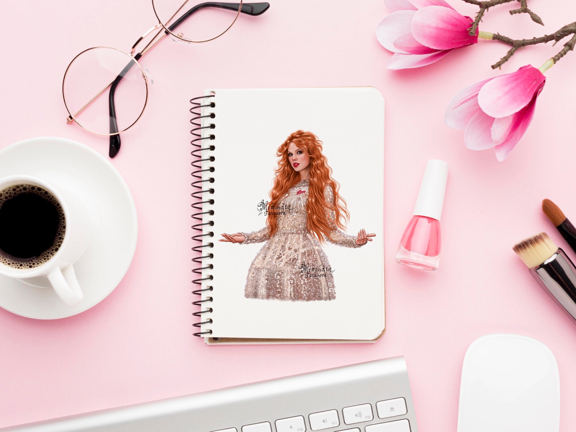 Taylor Swift Illustration The Life Of Showgirl Hand Drawing Png File Printable Art Clipart Stickers