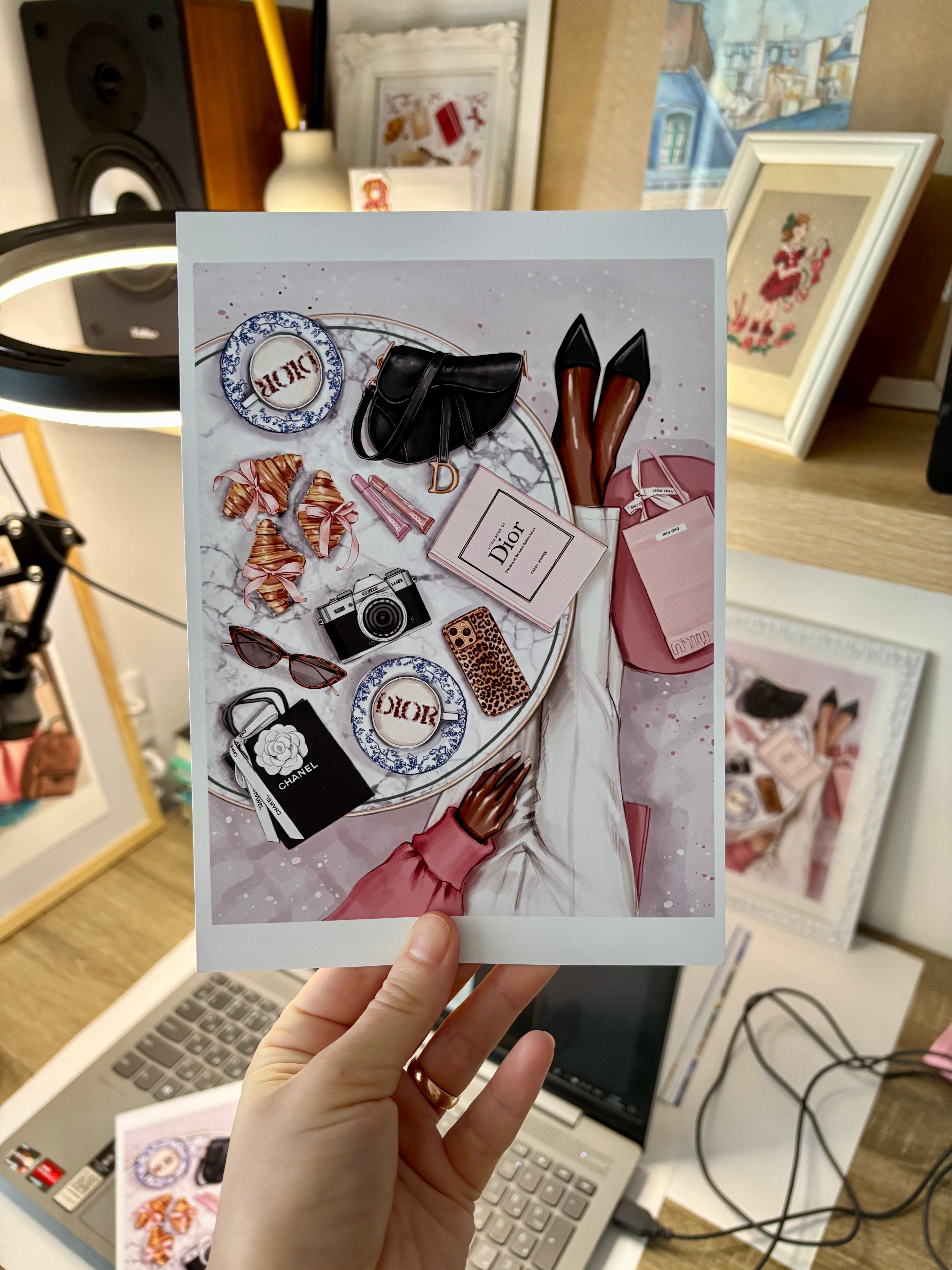 Paris Accessories Print A5