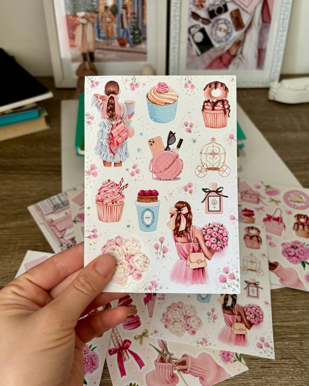 Sticker Sheet - Pink Spring | stickers for your planner