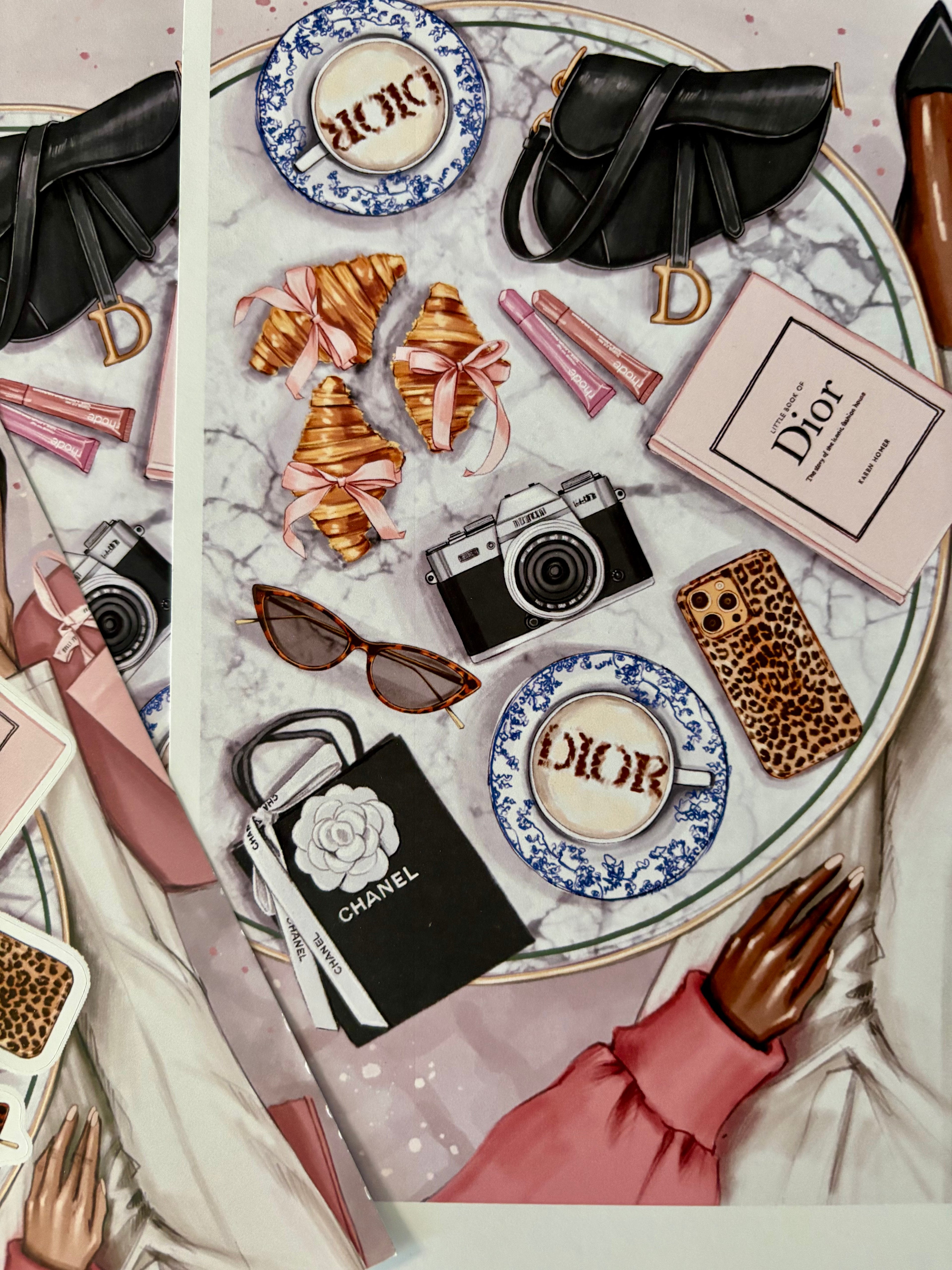 Paris Accessories Print A5