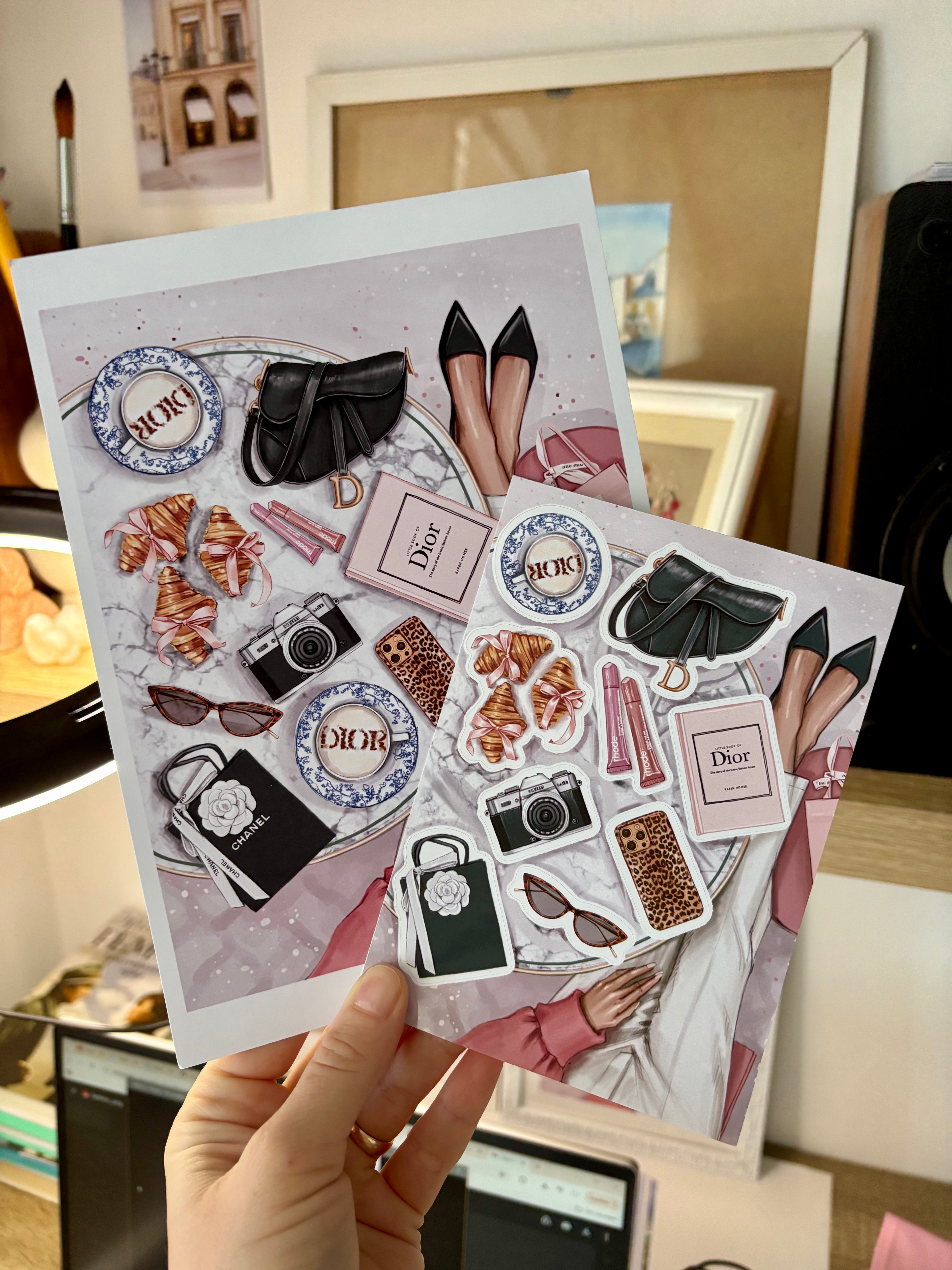 Paris Accessories Print A5