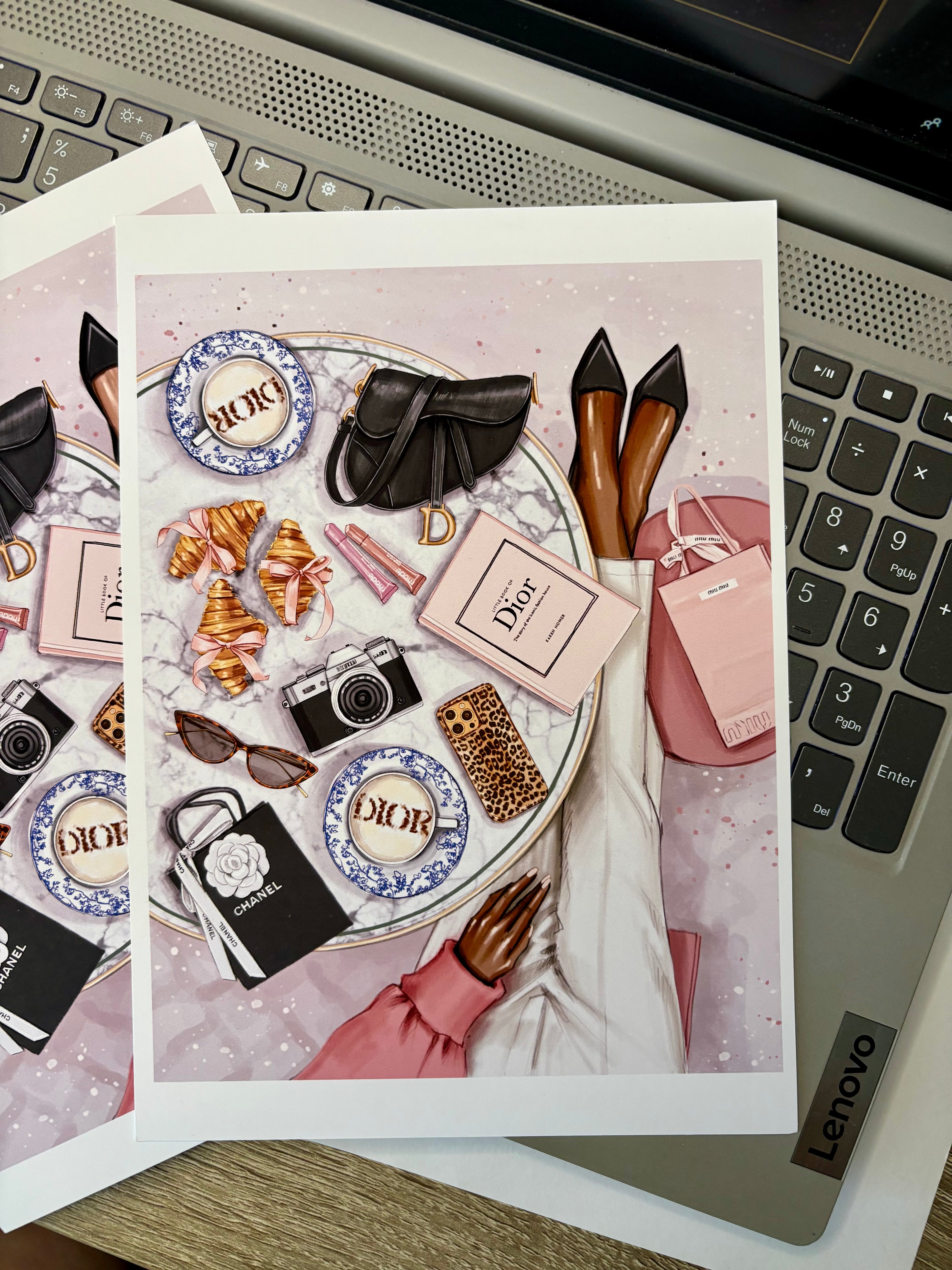 Paris Accessories Print A5