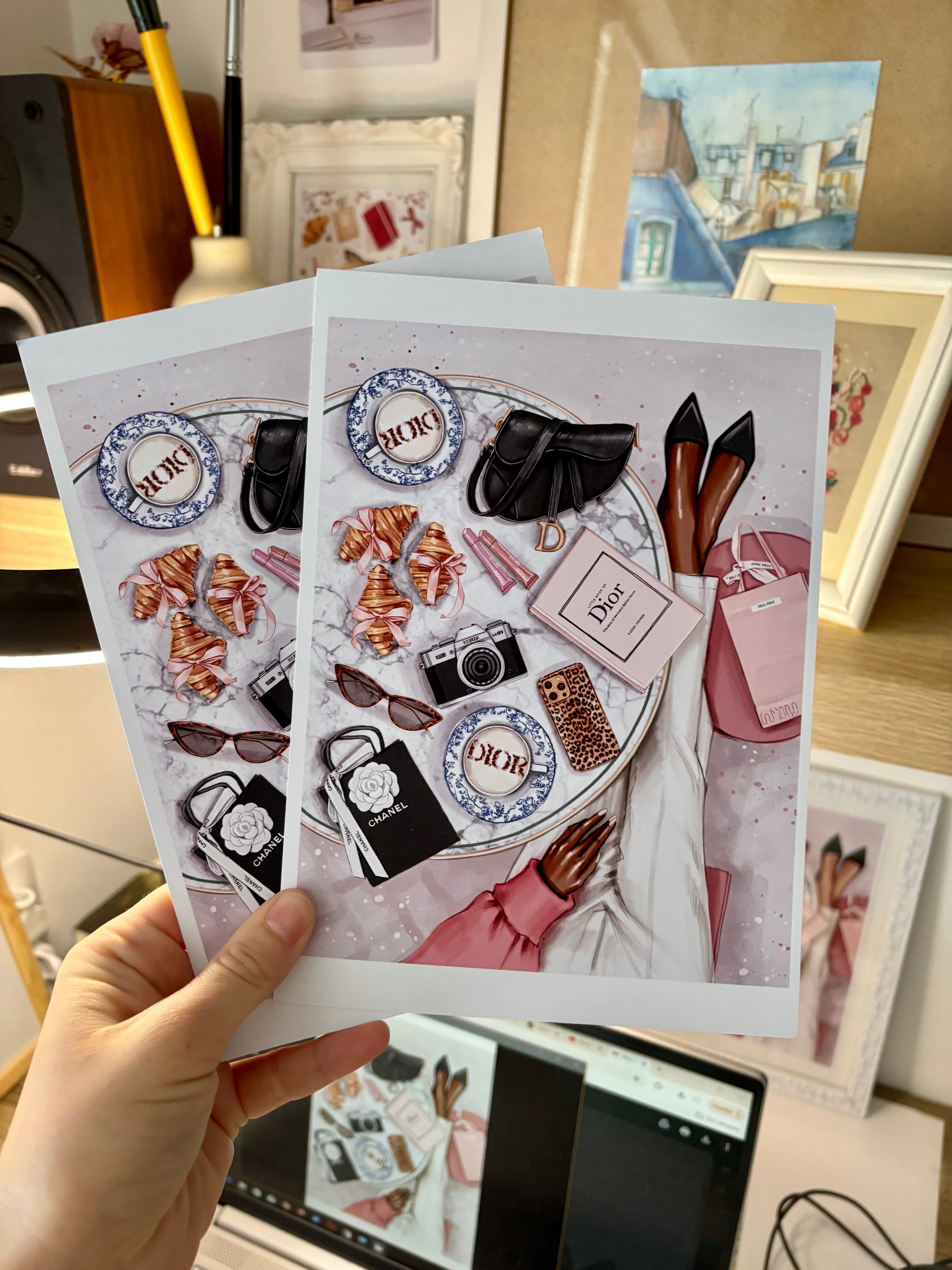Paris Accessories Print A5