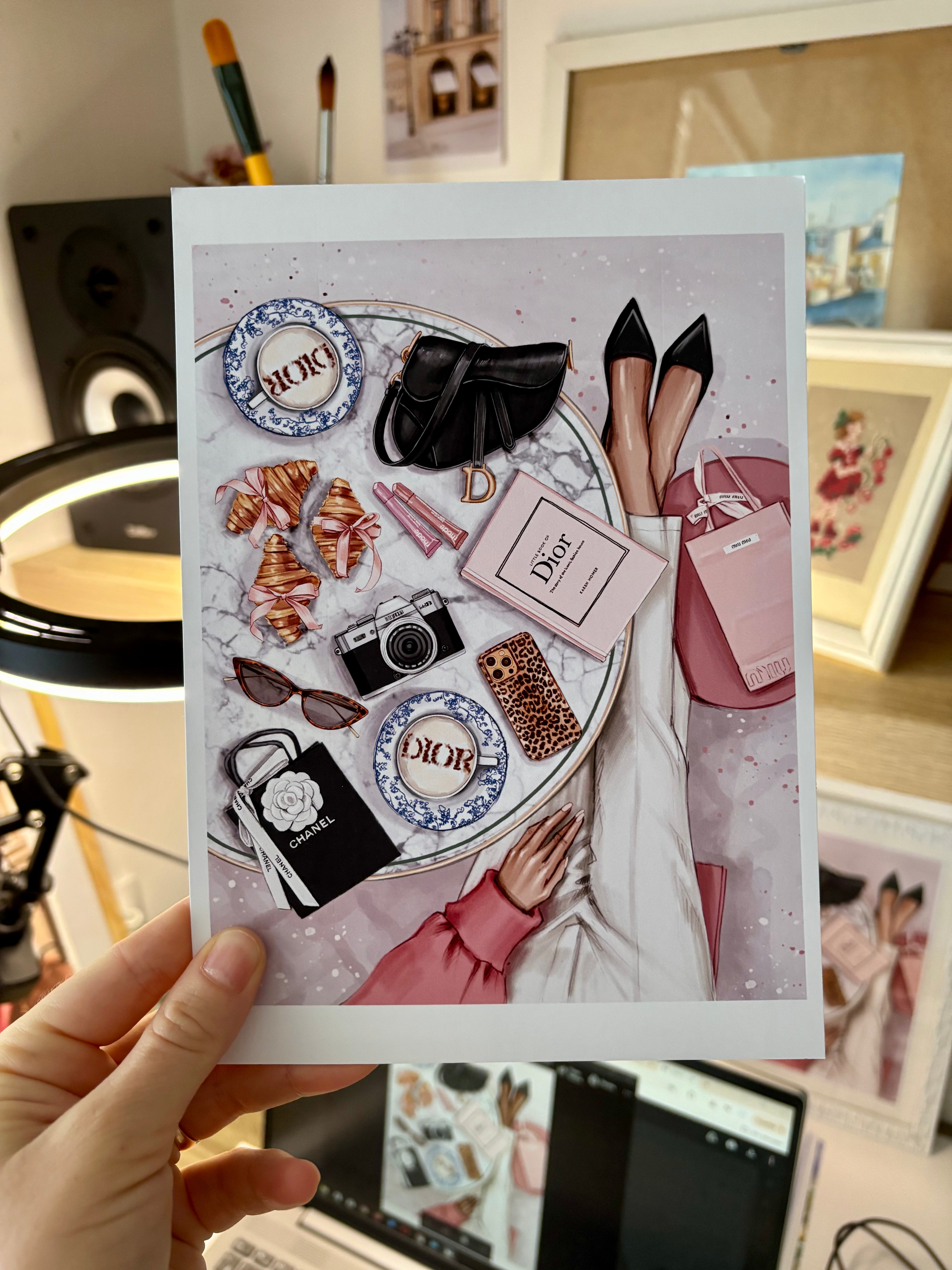 Paris Accessories Print A5