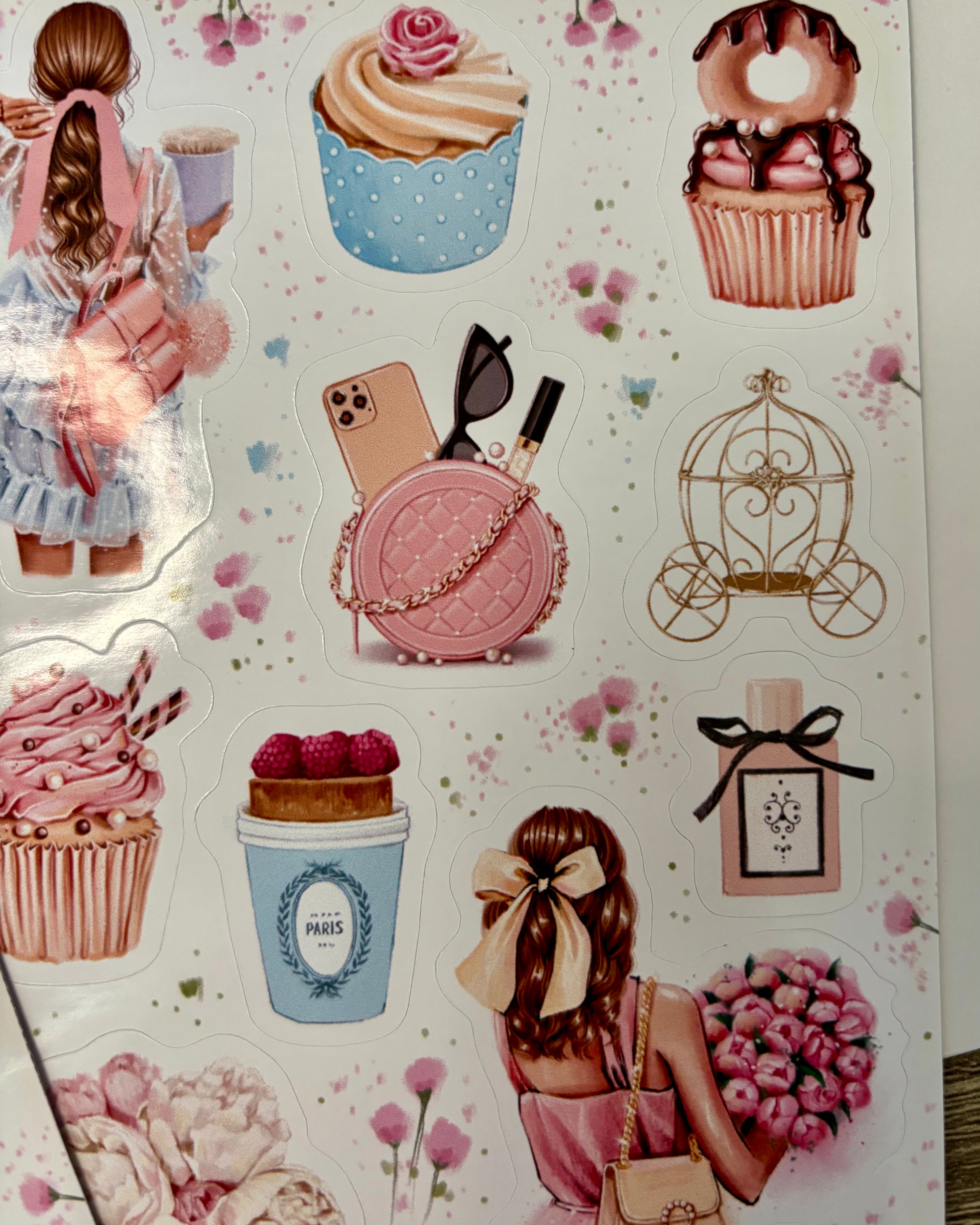 Sticker Sheet - Pink Spring | stickers for your planner
