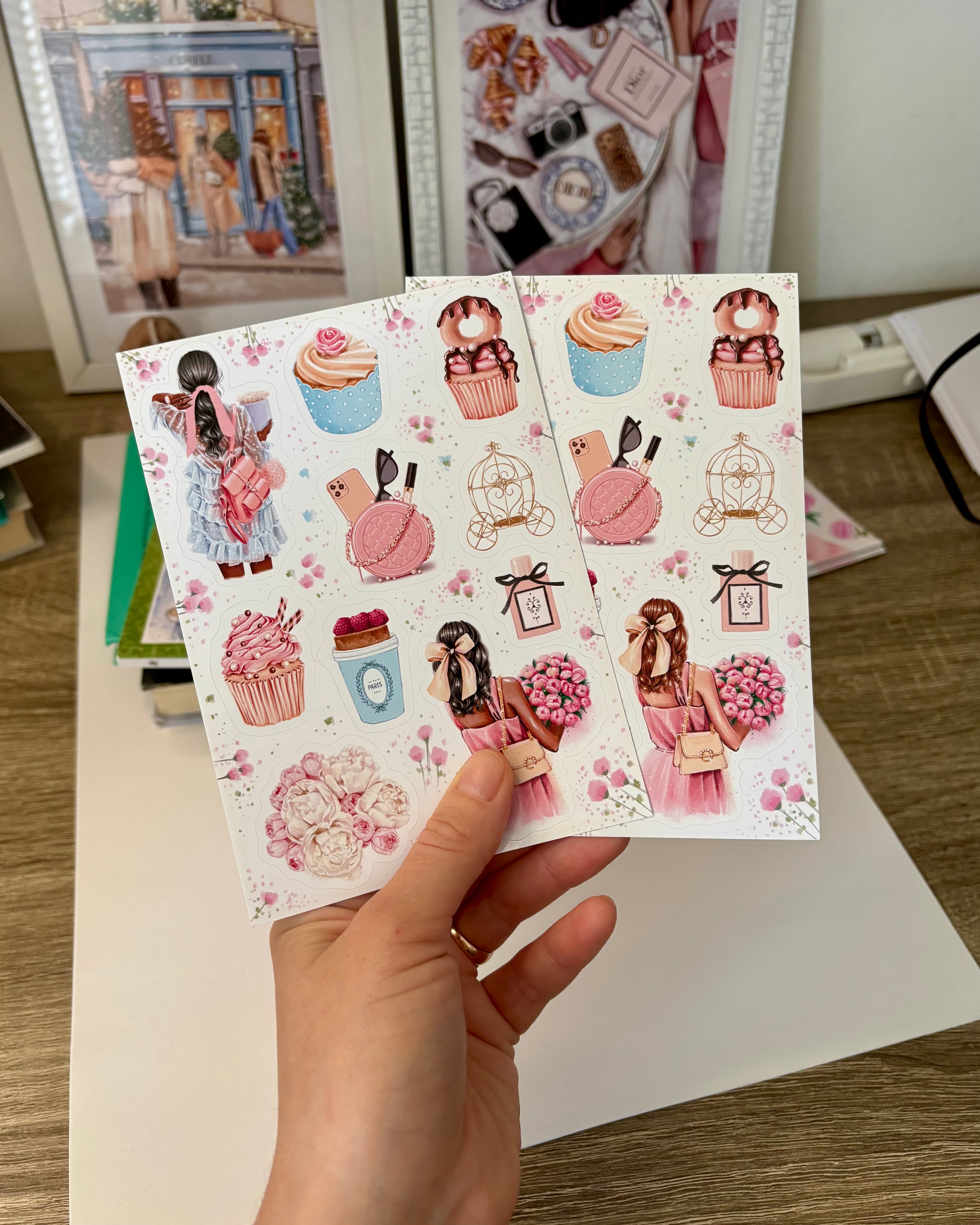 Sticker Sheet - Pink Spring | stickers for your planner