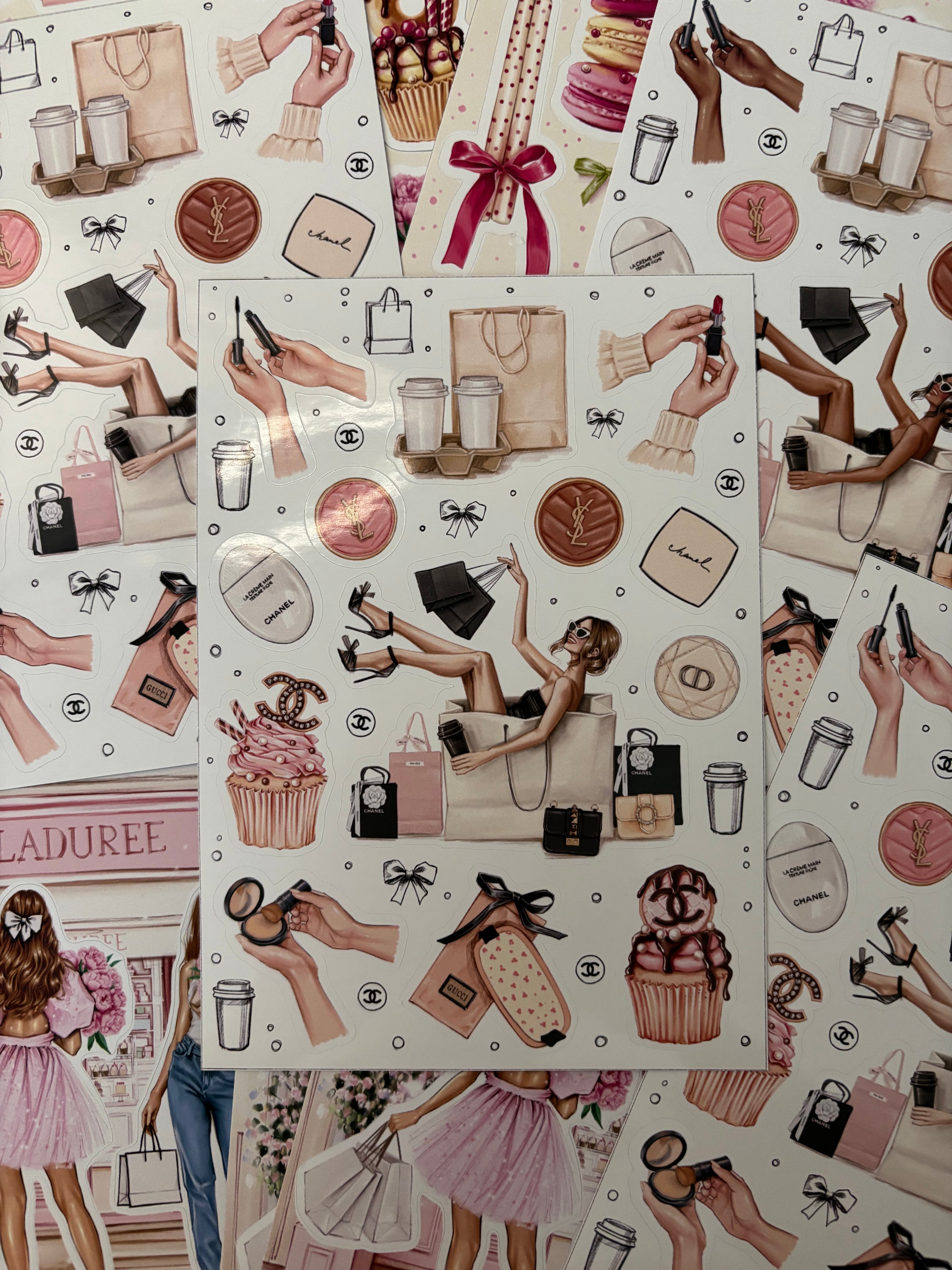Sticker Sheet - Makeup Accessories | stickers for your planner