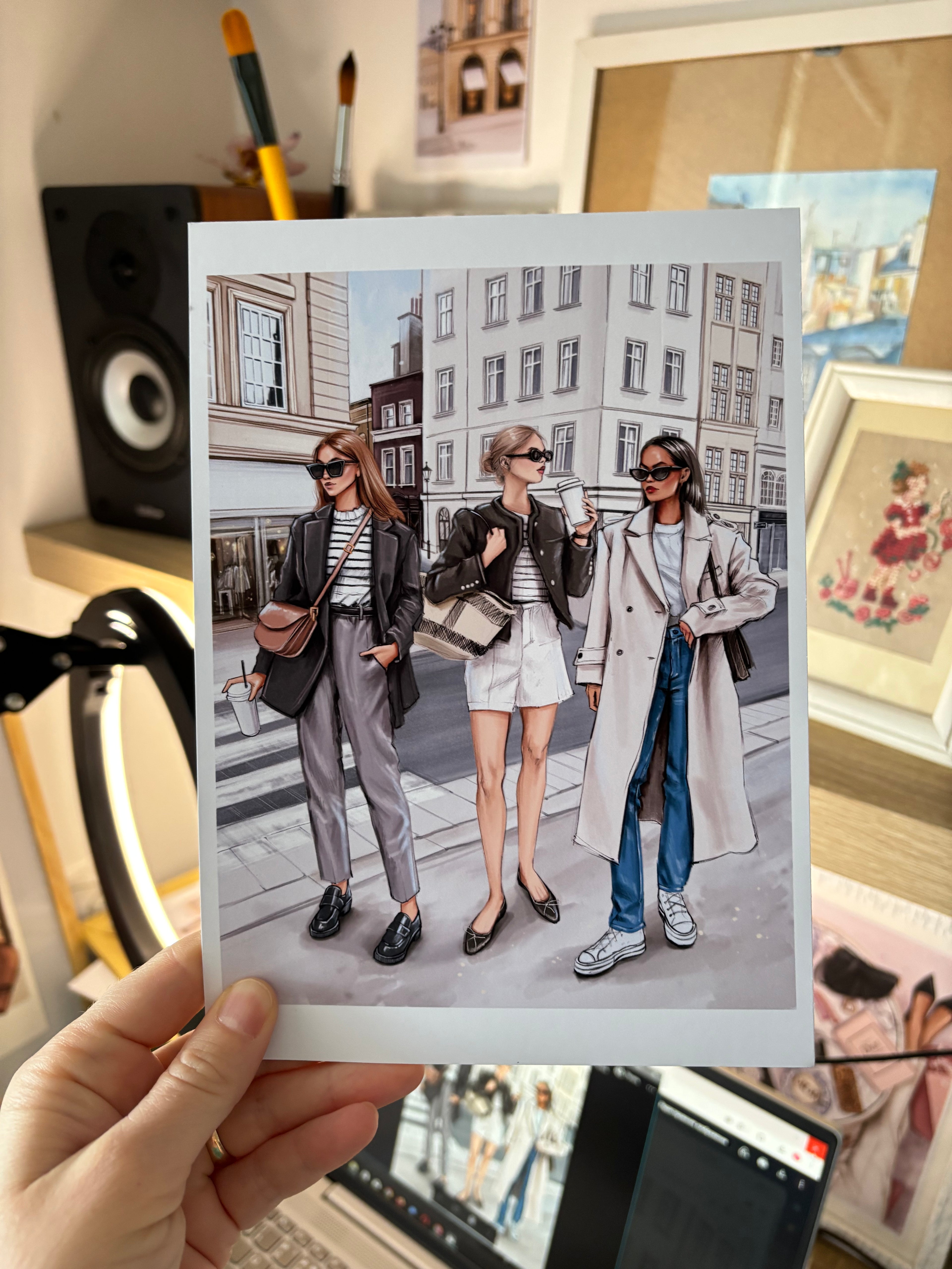 Fashion Girls Print A5