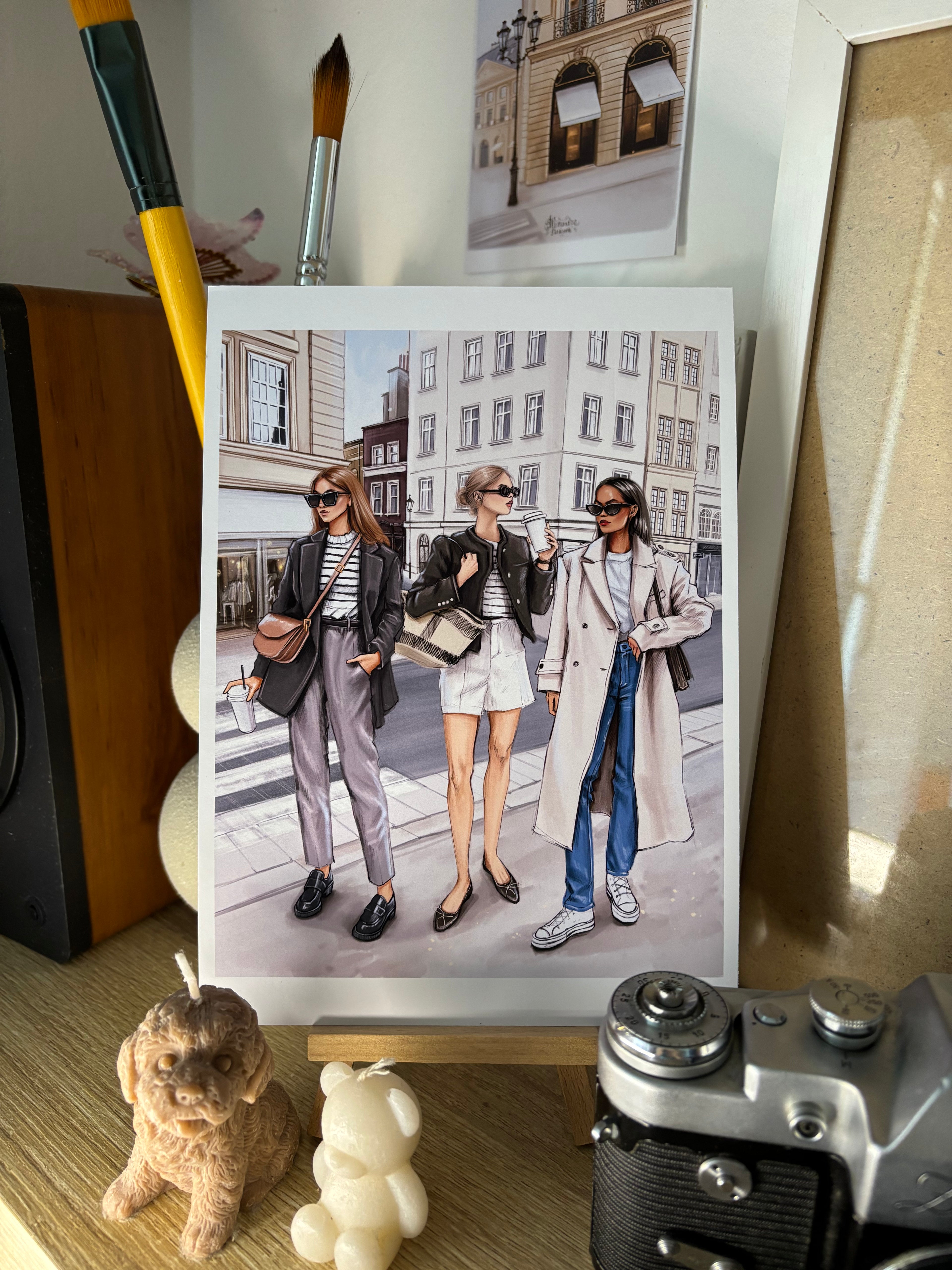 Fashion Girls Print A5