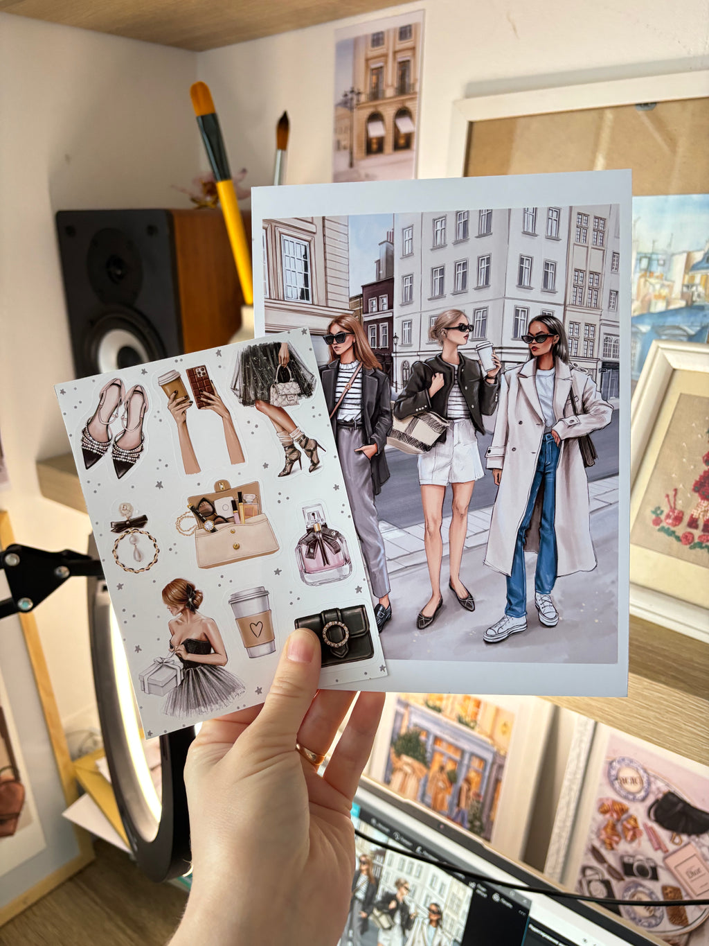 Fashion Girls Print A5