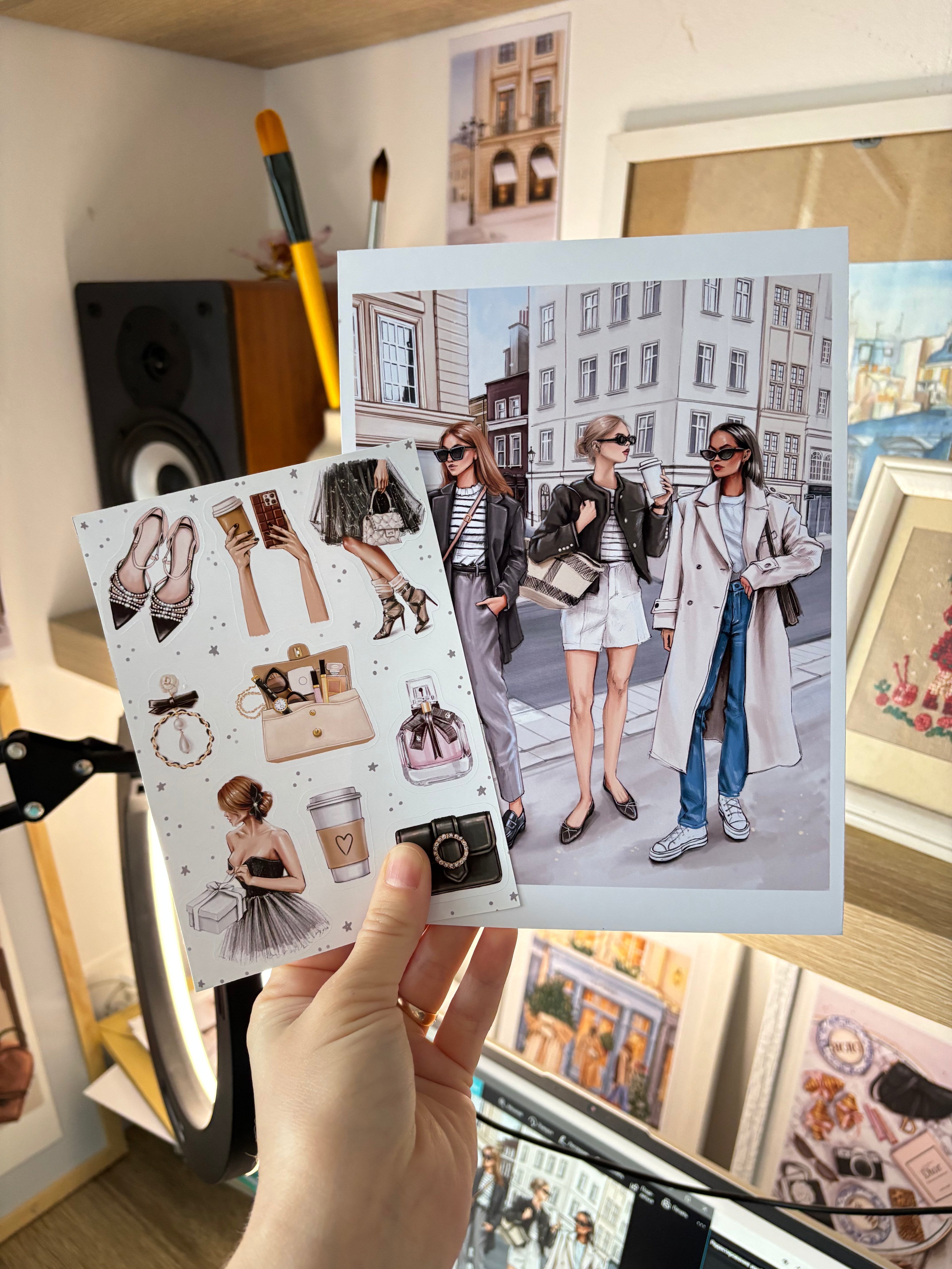 Fashion Girls Print A5