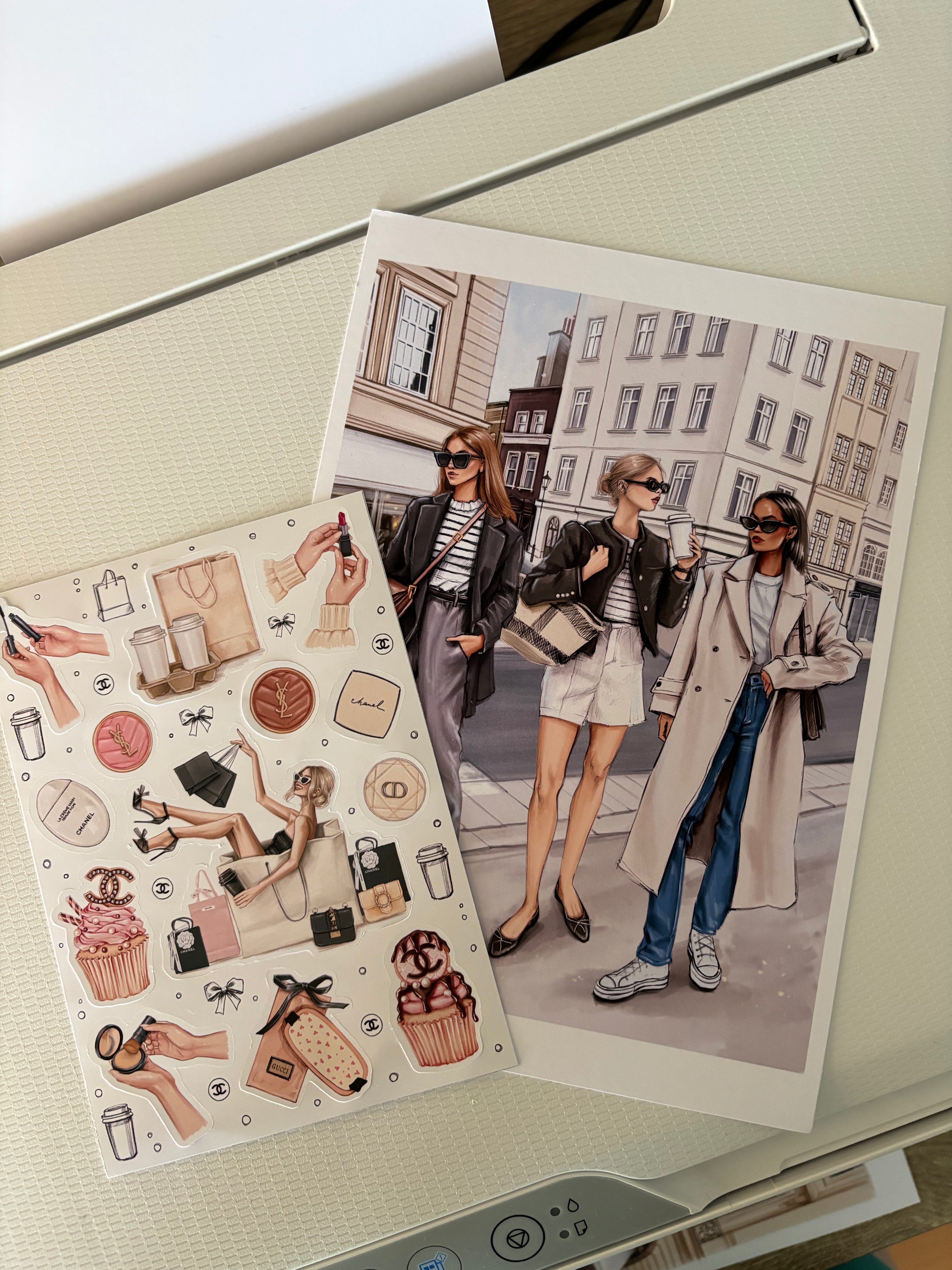 Fashion Girls Print A5