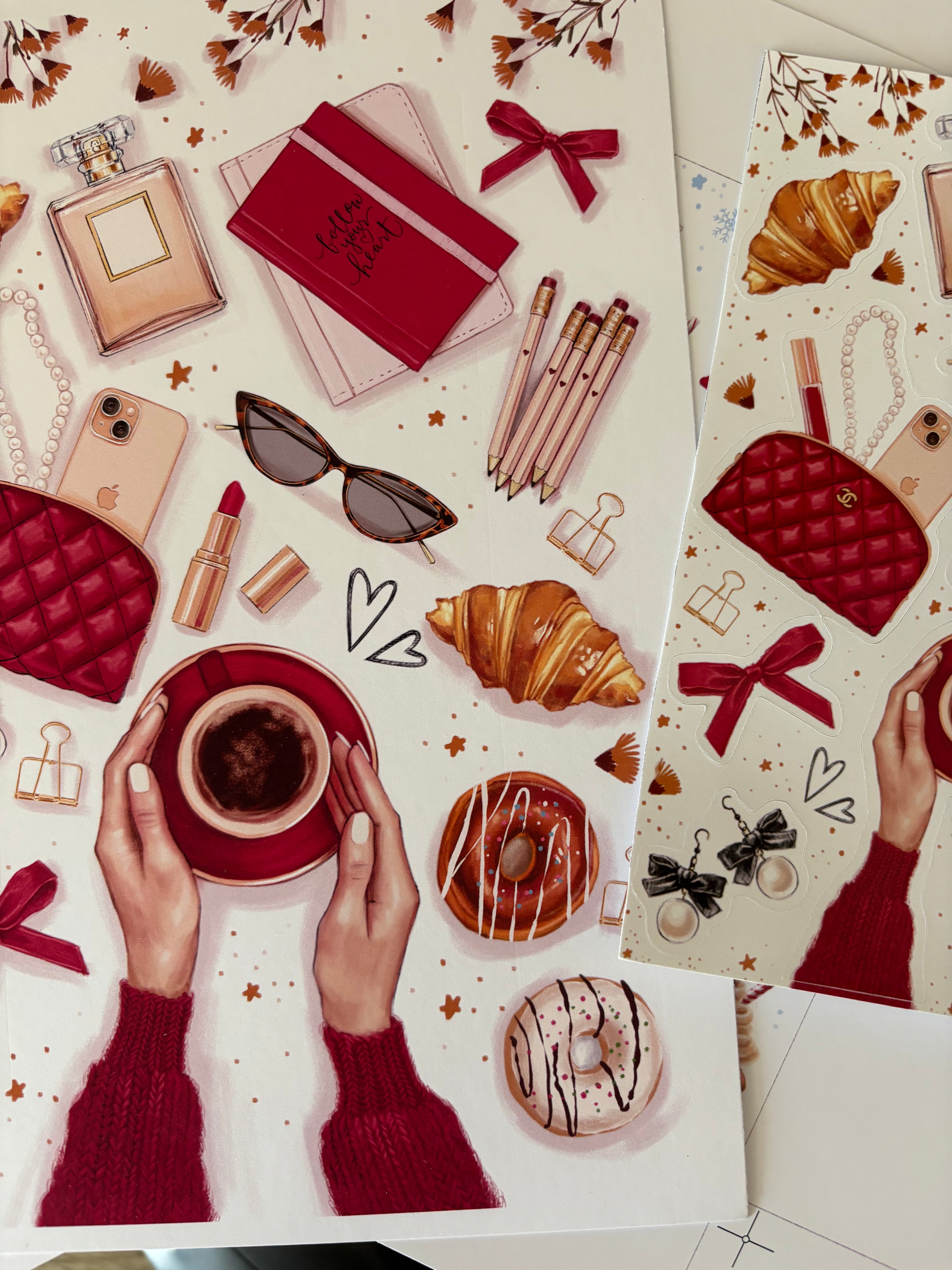 Autumn Accessories Print A5