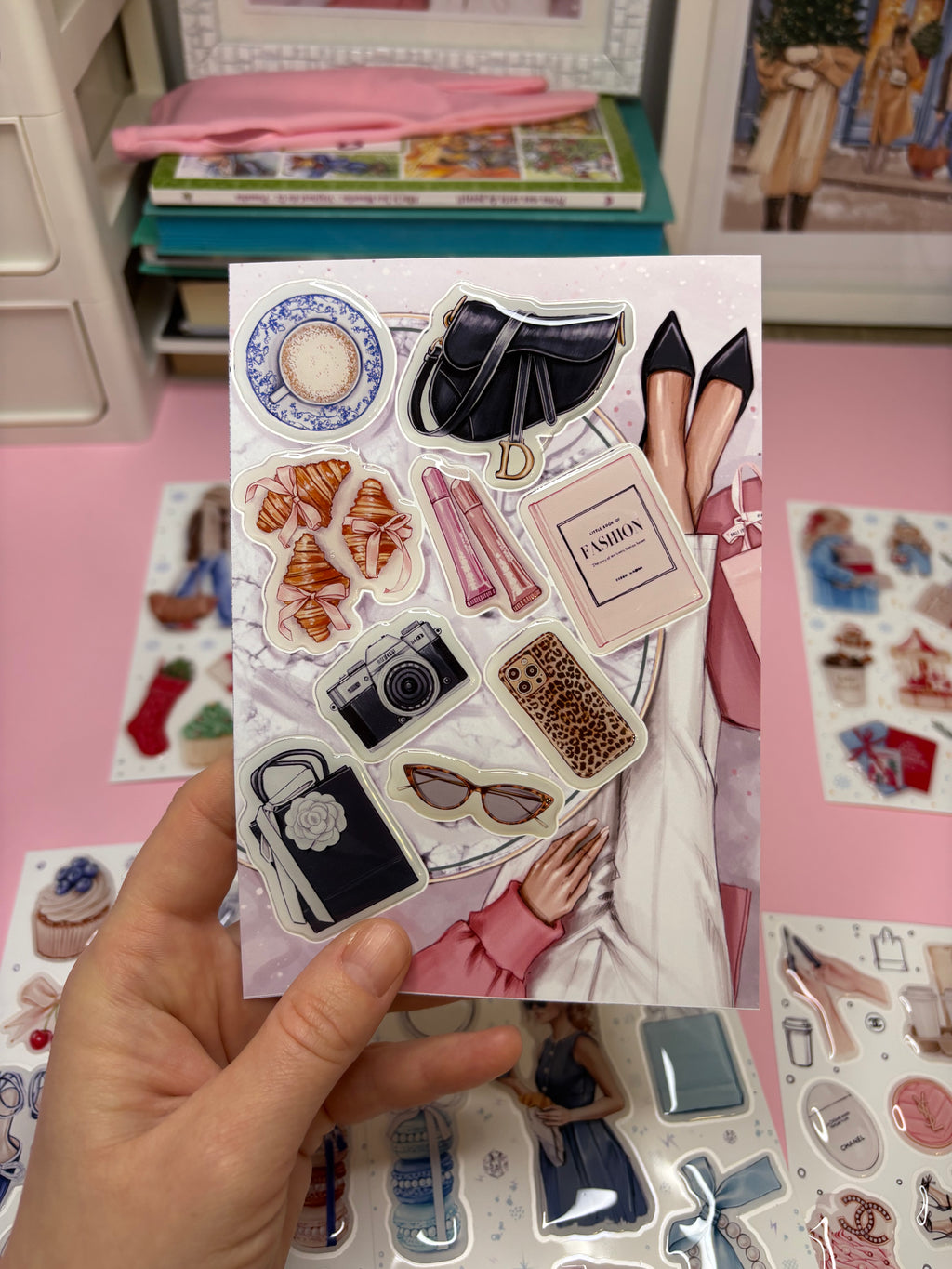 3D Stickers, 3D Stickers for Phone, iPad, MacBook, Stylish 3D Sticker Pack, 3D Stickers Set, Paris Accessories, Paris Shopping