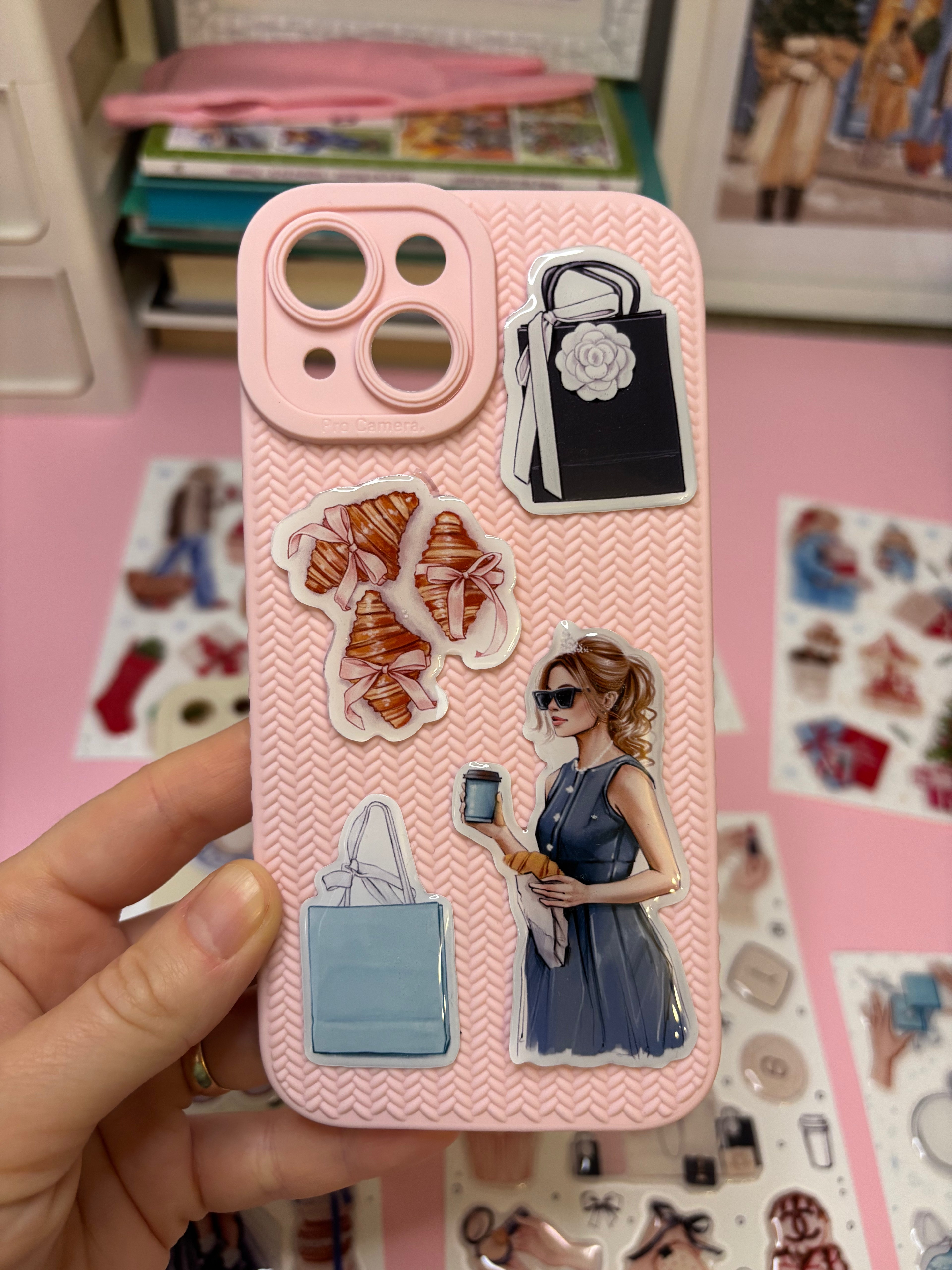 3D Stickers, 3D Stickers for Phone, iPad, MacBook, Stylish 3D Sticker Pack, 3D Stickers Set, Paris Accessories, Paris Shopping