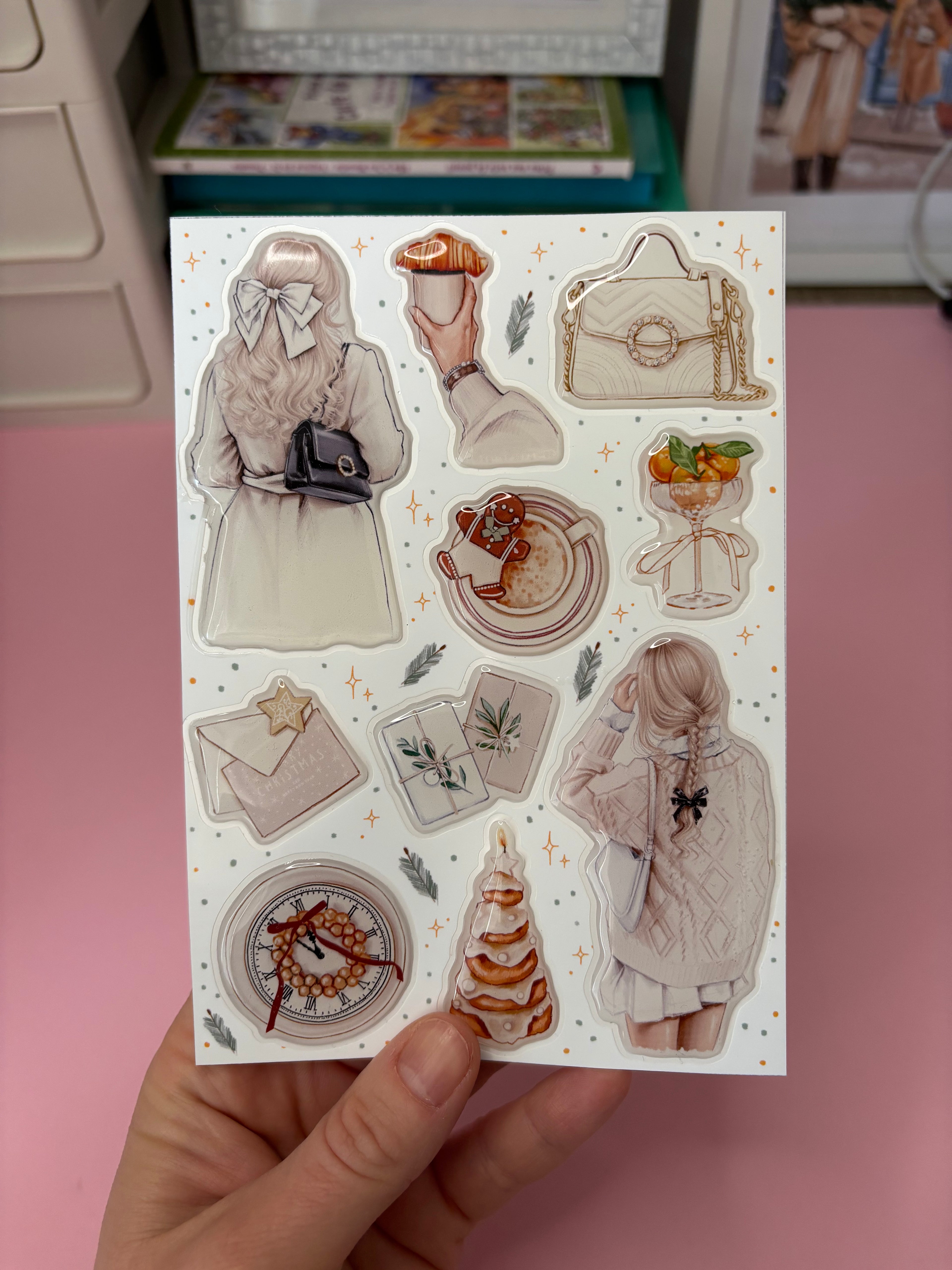 3D Stickers, 3D Stickers for Phone, iPad, MacBook, Stylish 3D Sticker Pack, 3D Stickers Set, Christmas Gifts, Winter Holiday