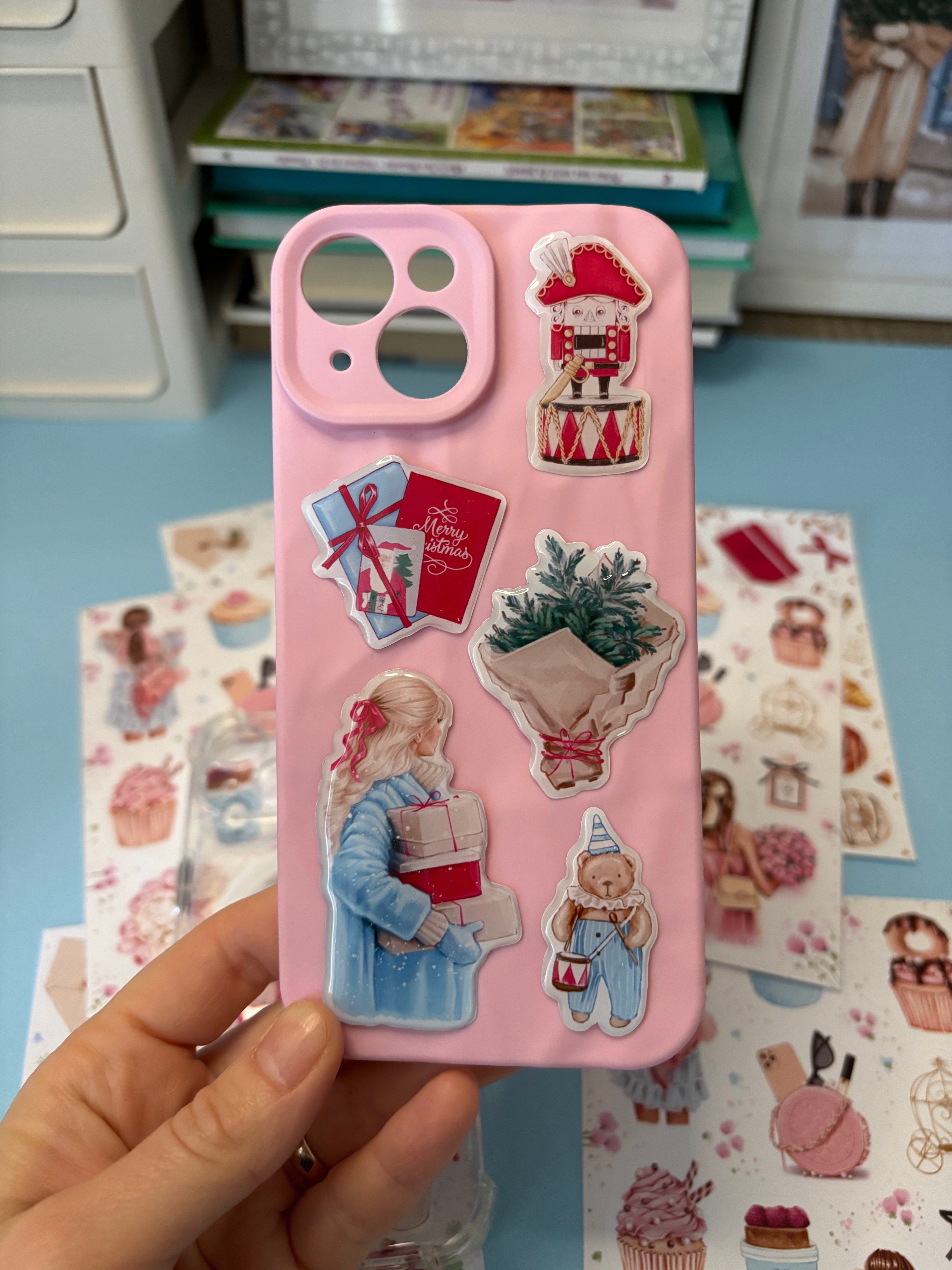 3D Stickers, 3D Stickers for Phone, iPad, MacBook, Stylish 3D Sticker Pack, 3D Stickers Set, Christmas Tree, Winter Holiday