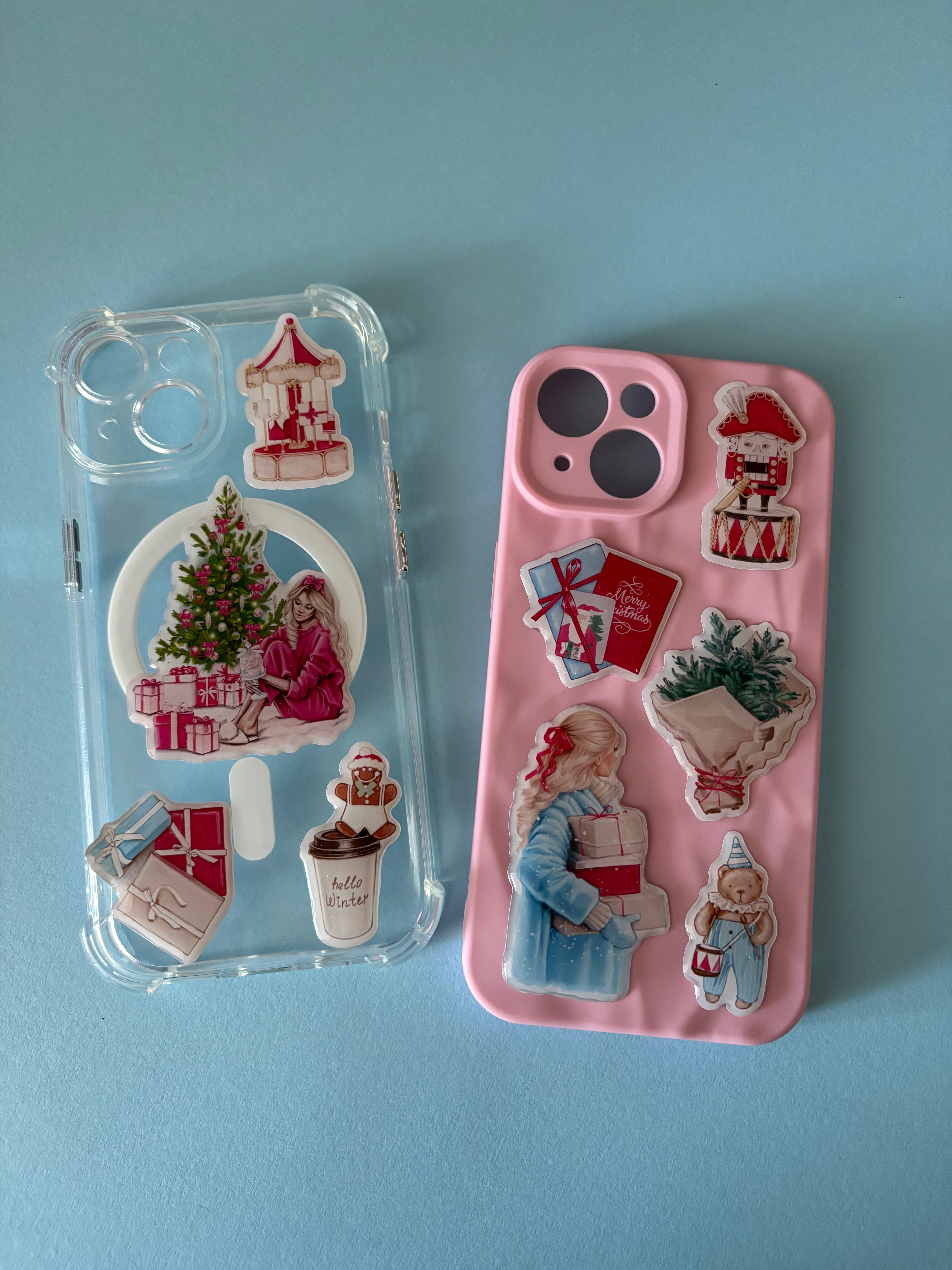 3D Stickers, 3D Stickers for Phone, iPad, MacBook, Stylish 3D Sticker Pack, 3D Stickers Set, Christmas Tree, Winter Holiday