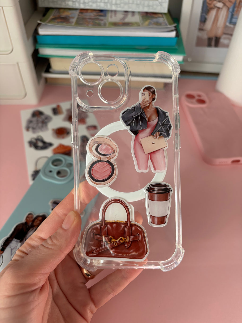 3D Stickers, 3D Stickers for Phone, iPad, MacBook, Stylish 3D Sticker Pack, 3D Stickers Set, Best Friend, African American Girl, Black Boss Girl