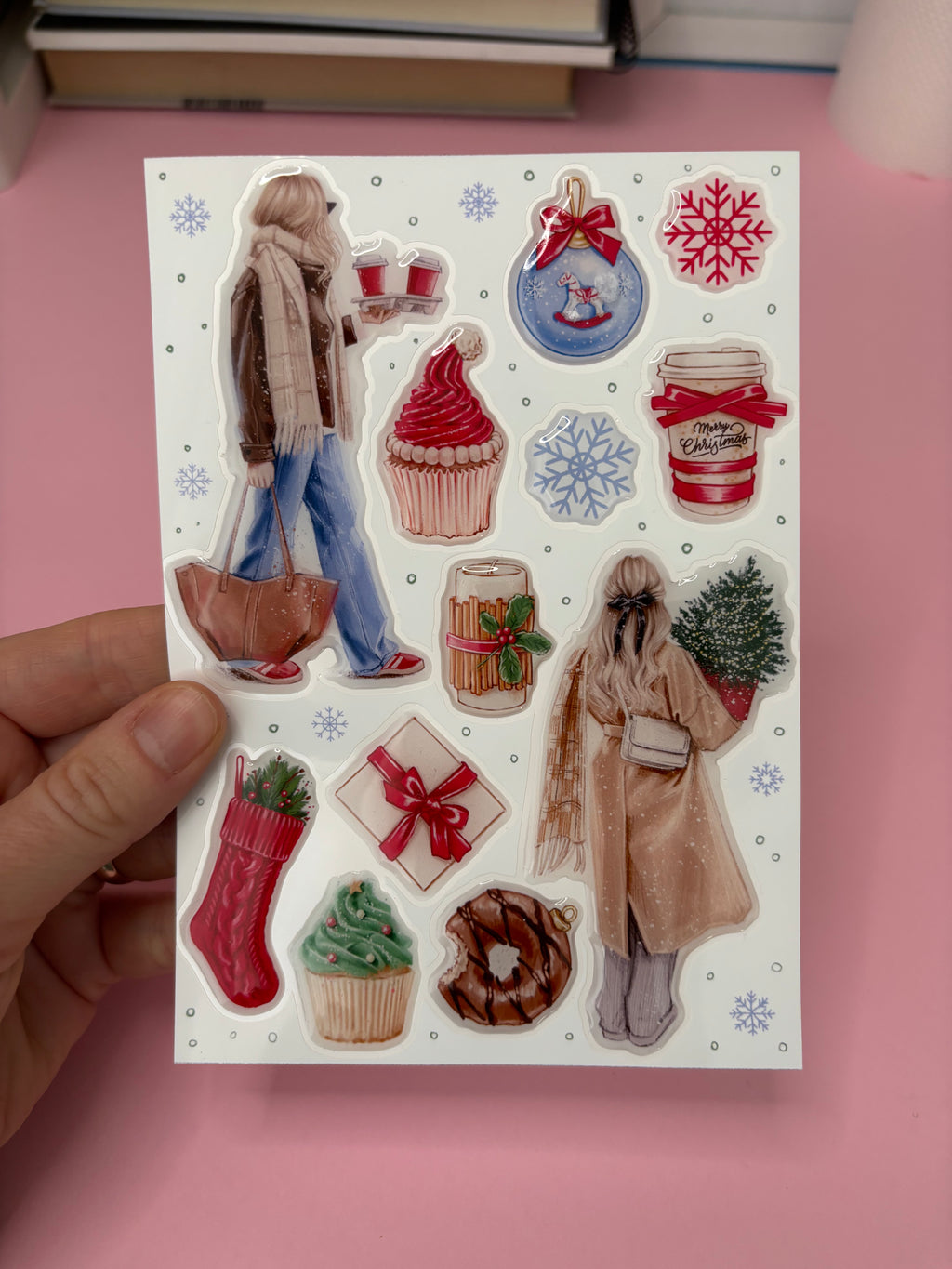 3D Stickers, 3D Stickers for Phone, iPad, MacBook, Stylish 3D Sticker Pack, 3D Stickers Set, Christmas Gifts, Winter Holiday