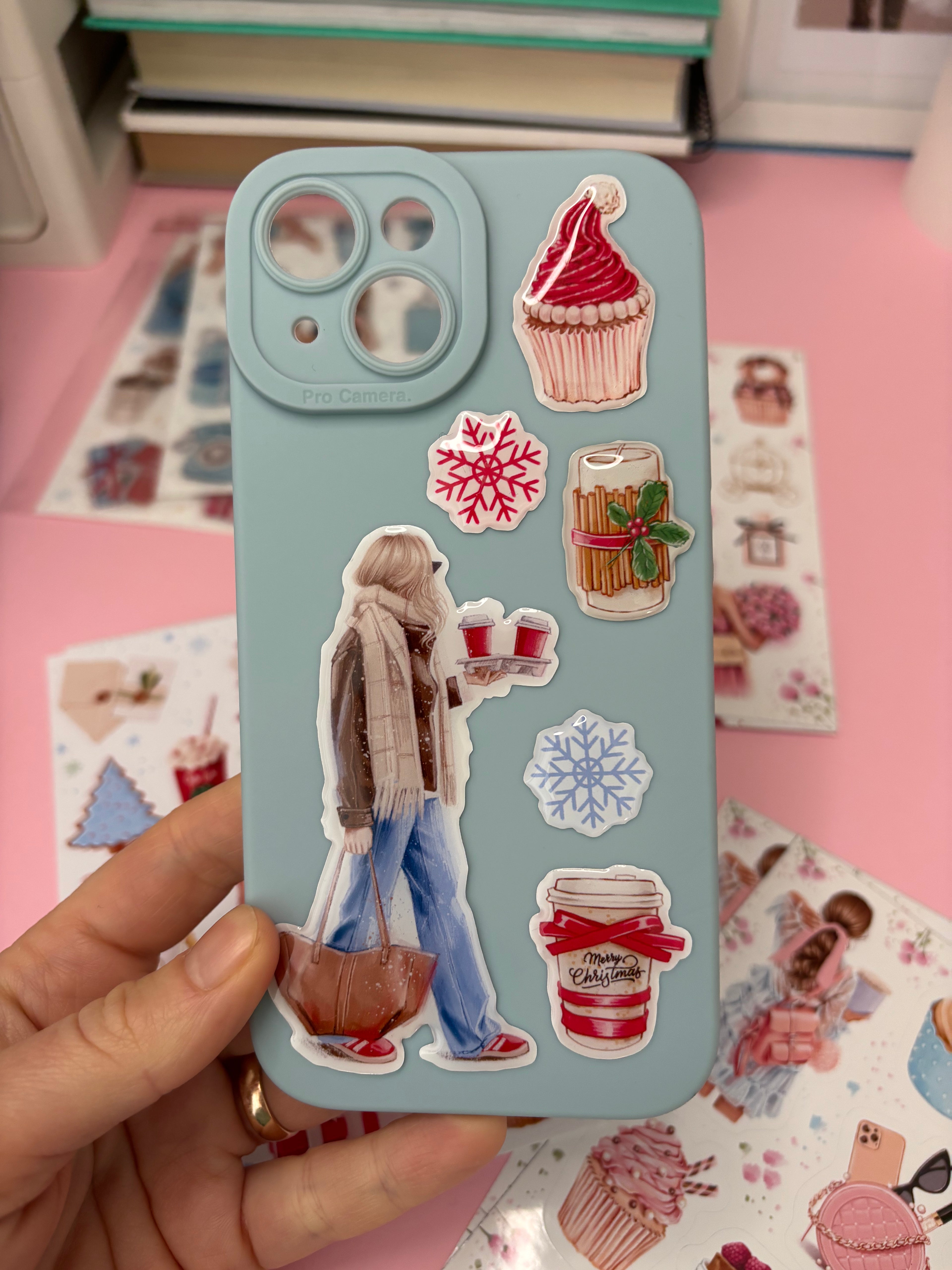 3D Stickers, 3D Stickers for Phone, iPad, MacBook, Stylish 3D Sticker Pack, 3D Stickers Set, Christmas Gifts, Winter Holiday