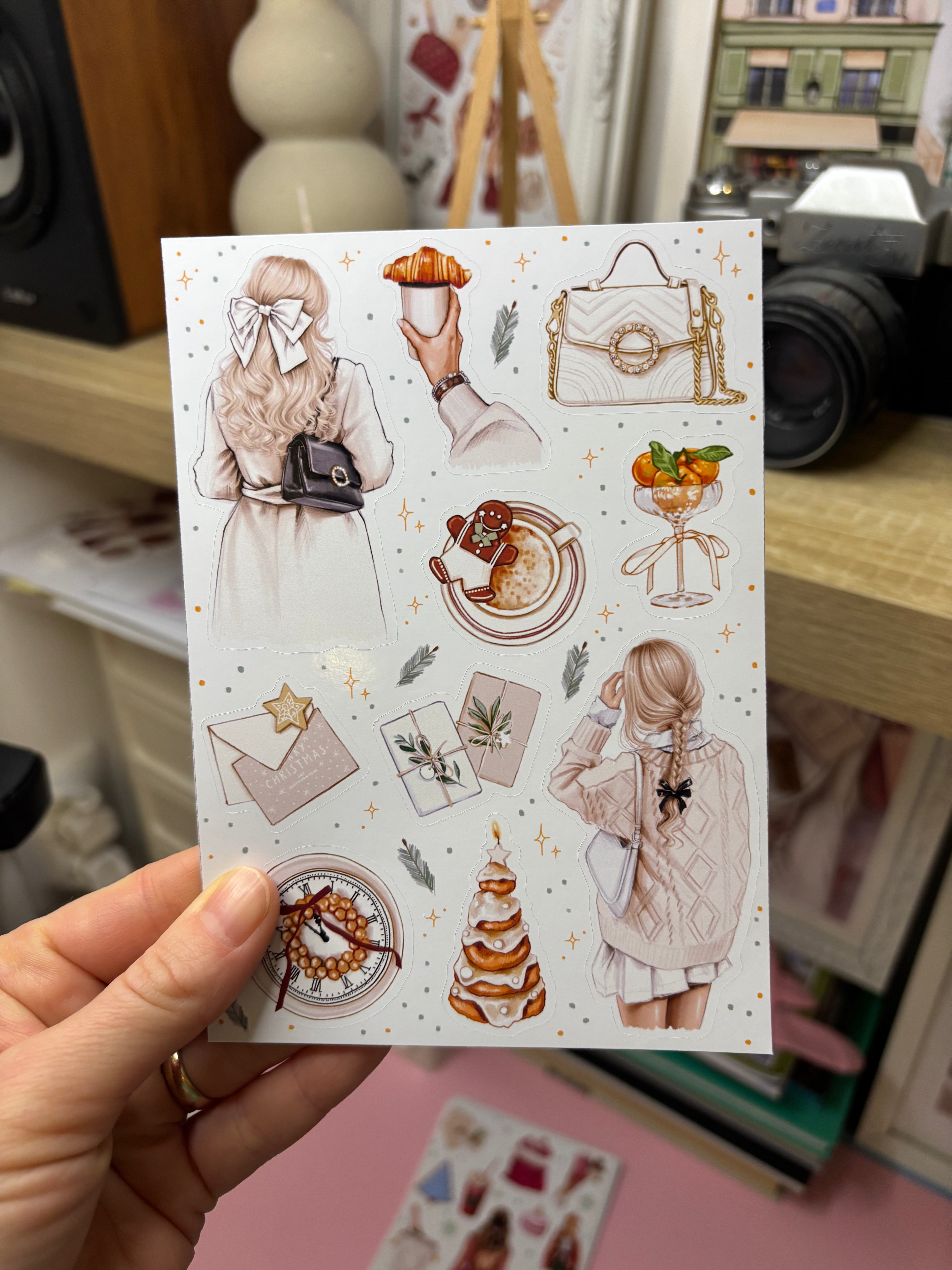 Sticker Sheet - Christmas Accessories | stickers for your planner